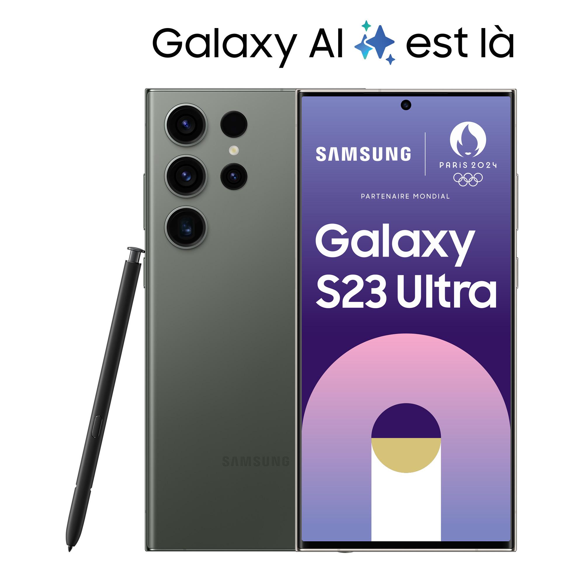 Voir la diapositive 3 : SAMSUNG Galaxy S23 Ultra Smartphone avec Galaxy AI 512Go - Vert
