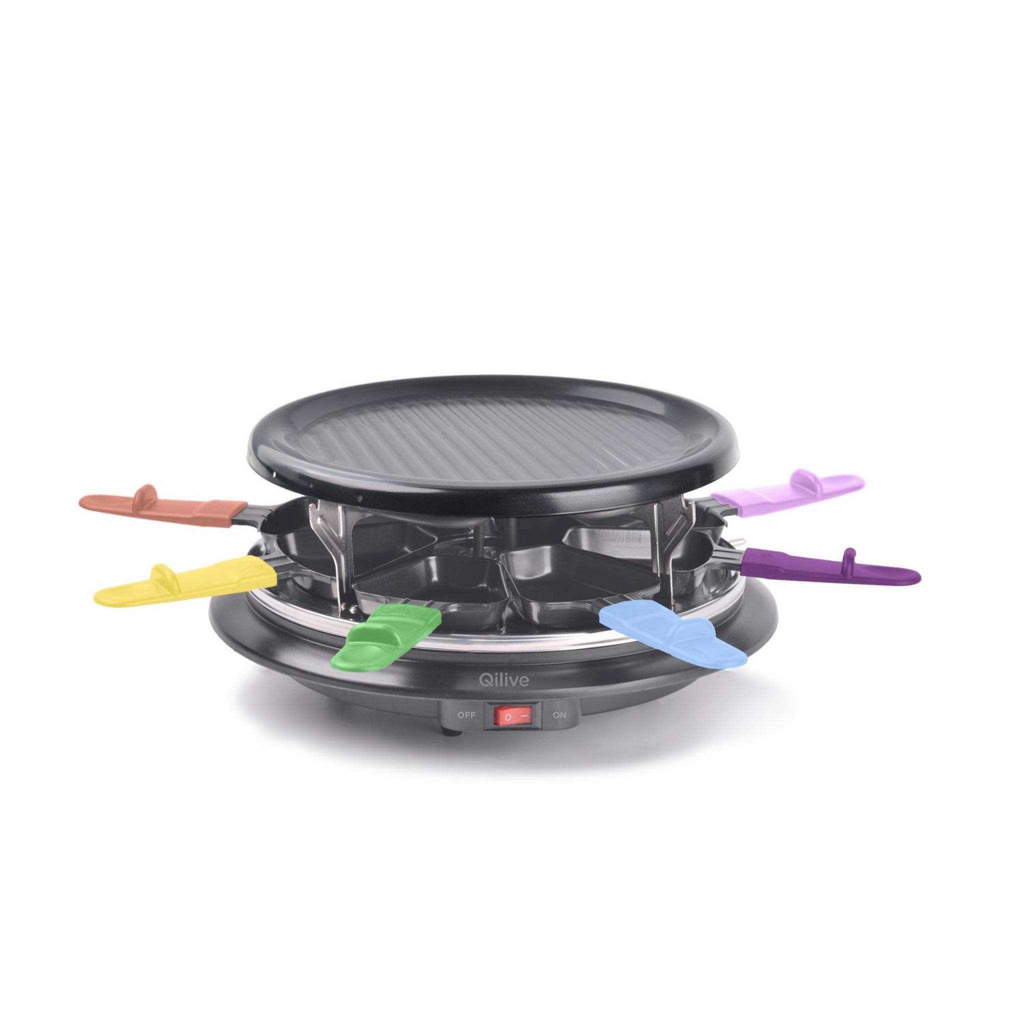 Voir la diapositive 1 : QILIVE Appareil à raclette grill Q.5370 - Noir