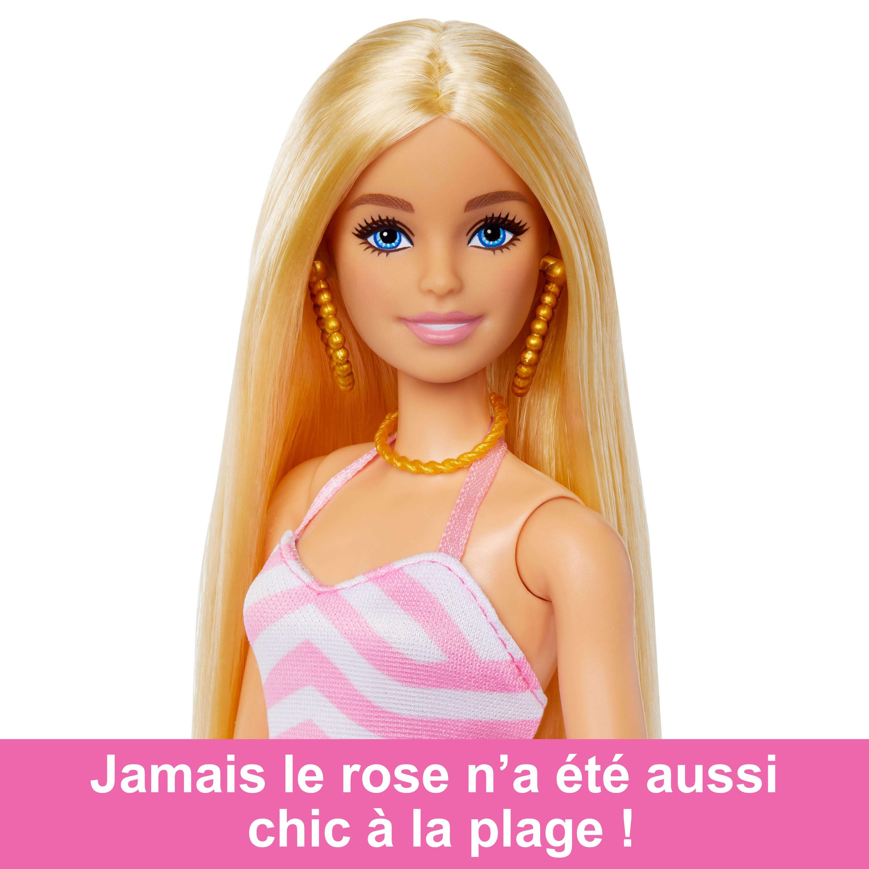 Voir la diapositive 4 : MATTEL Poupée Barbie plage + Accessoires