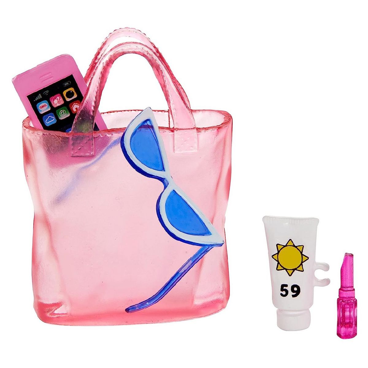 MATTEL Poupée Barbie plage + Accessoires