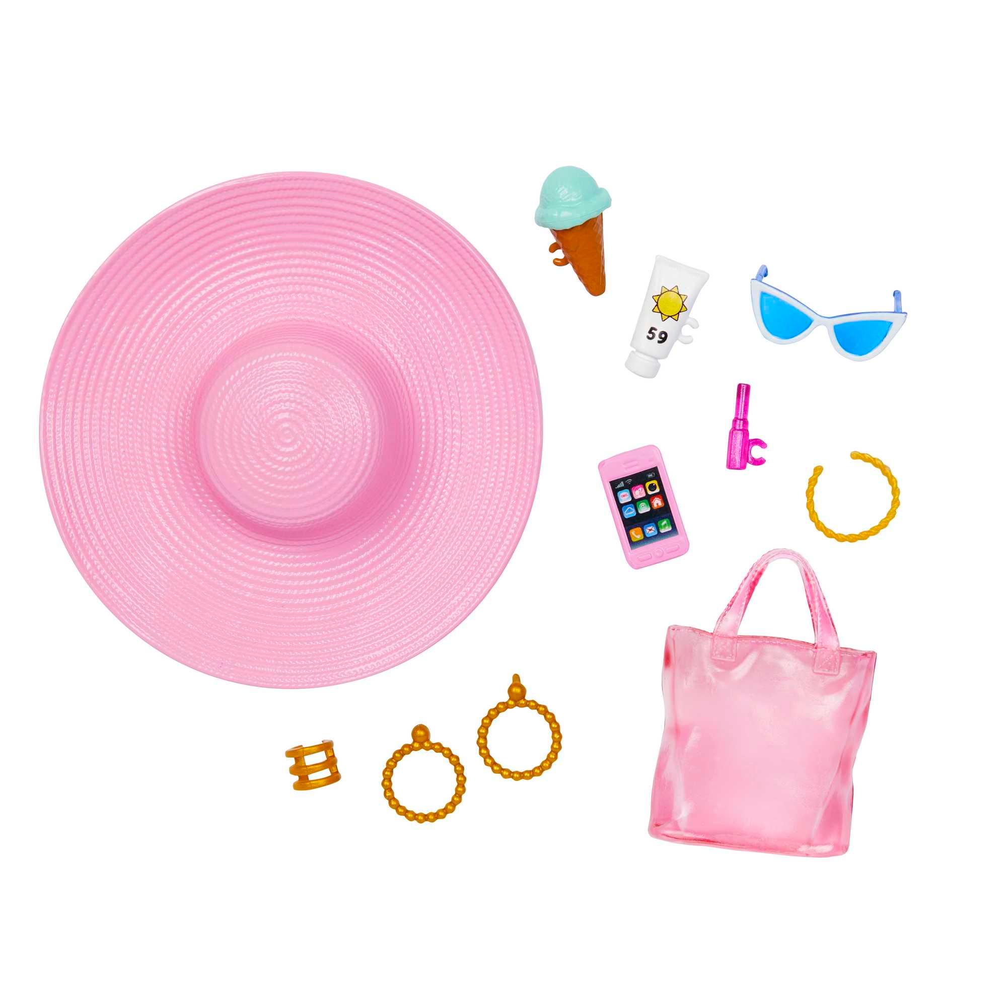 Voir la diapositive 7 : MATTEL Poupée Barbie plage + Accessoires