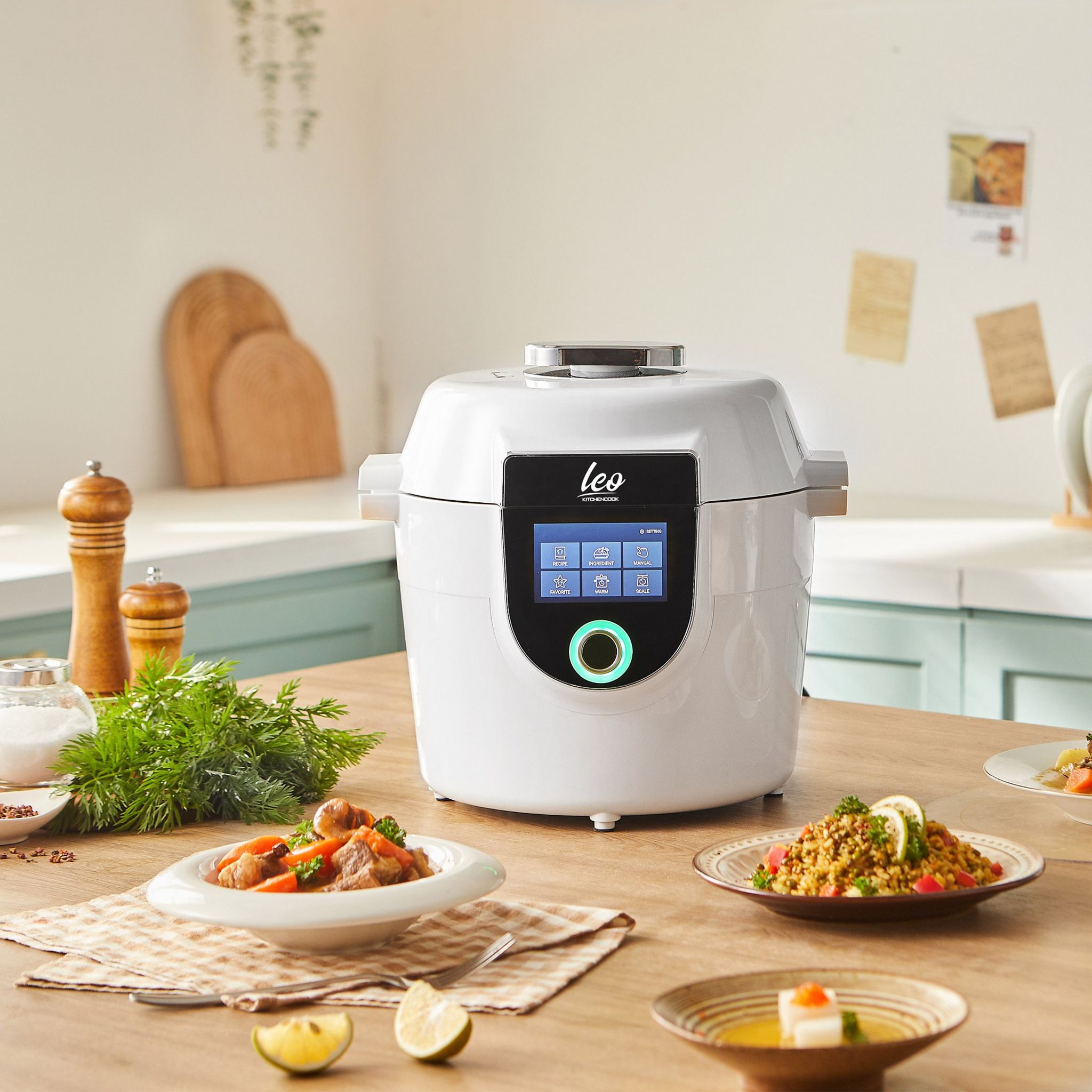 Voir la diapositive 2 : KITCHENCOOK Robot multicuiseur connecté LEO - Blanc