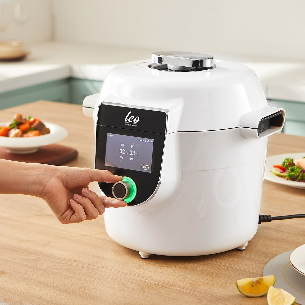 KITCHENCOOK Robot multicuiseur connecté LEO - Blanc