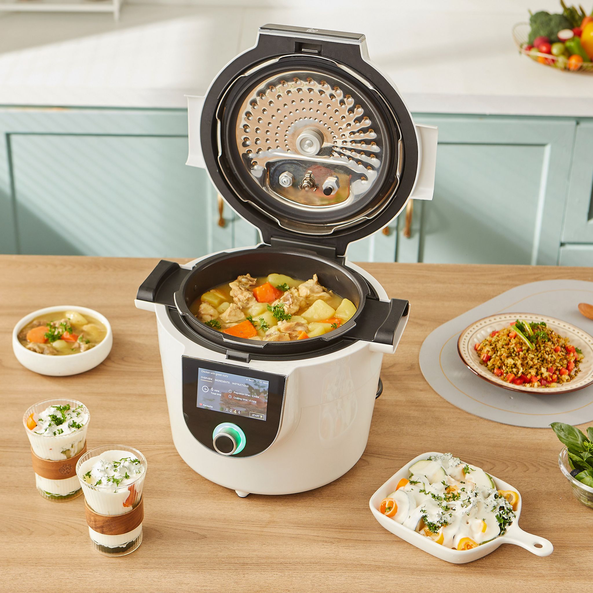 Voir la diapositive 15 : KITCHENCOOK Robot multicuiseur connecté LEO - Blanc