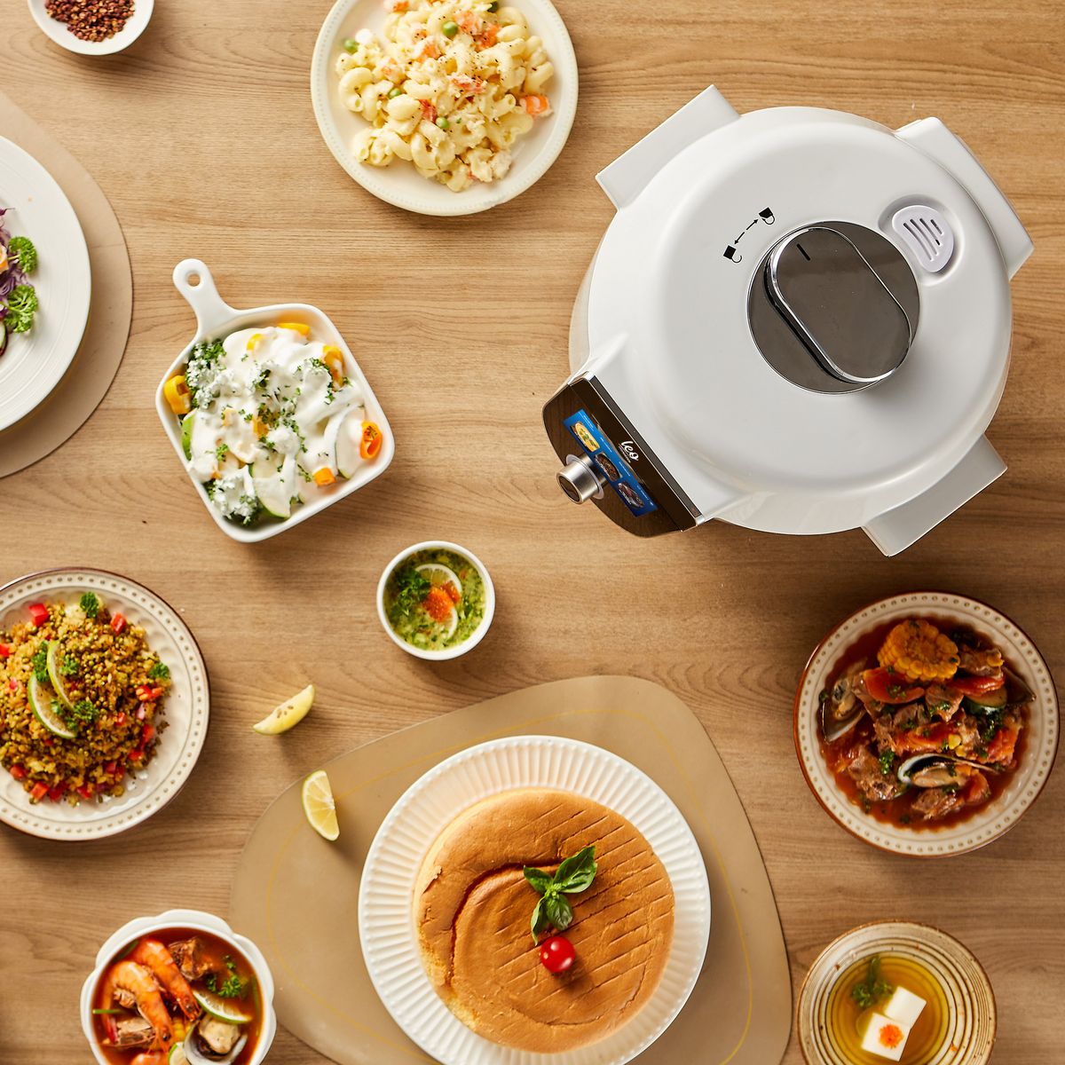 KITCHENCOOK Robot multicuiseur connecté LEO - Blanc