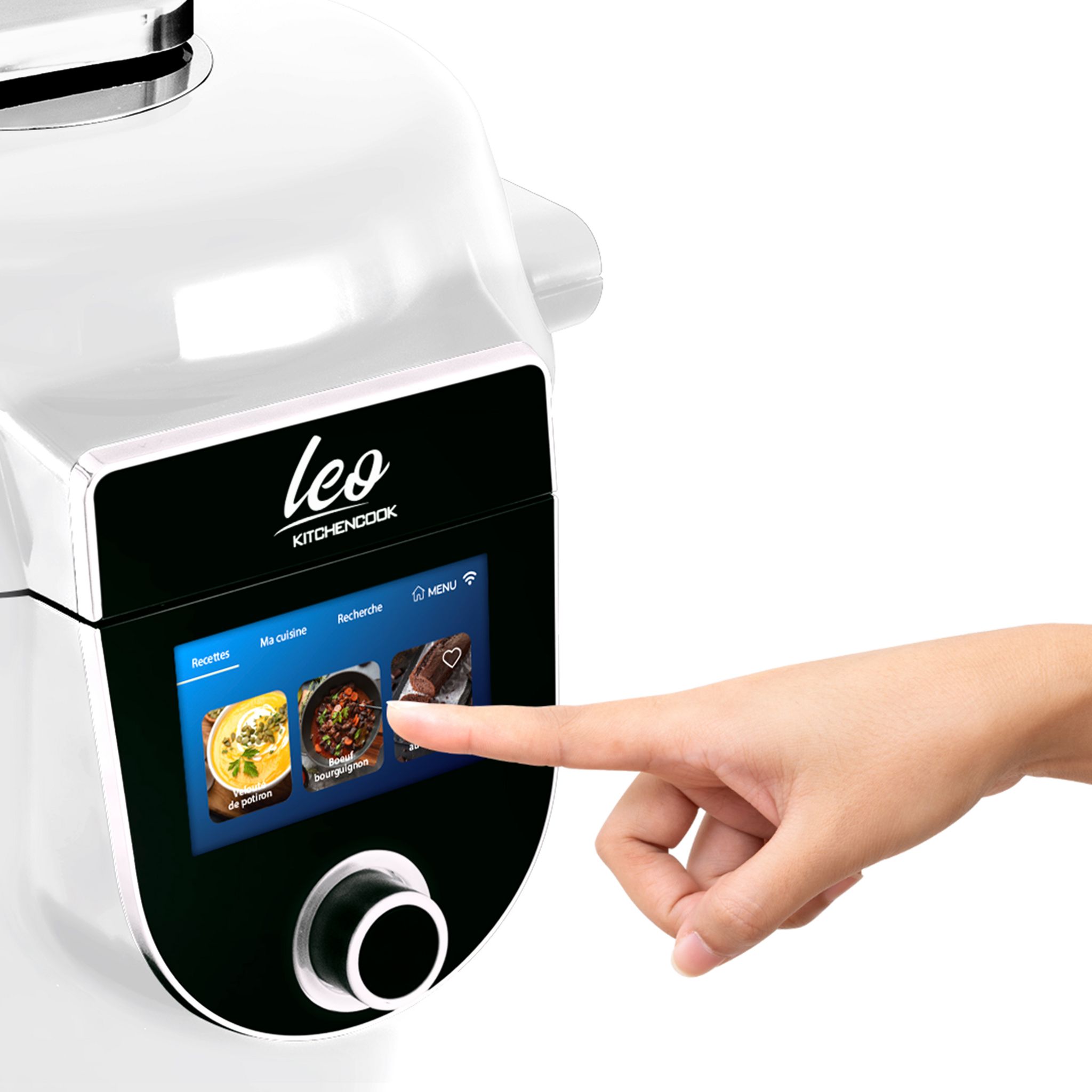 Voir la diapositive 3 : KITCHENCOOK Robot multicuiseur connecté LEO - Blanc