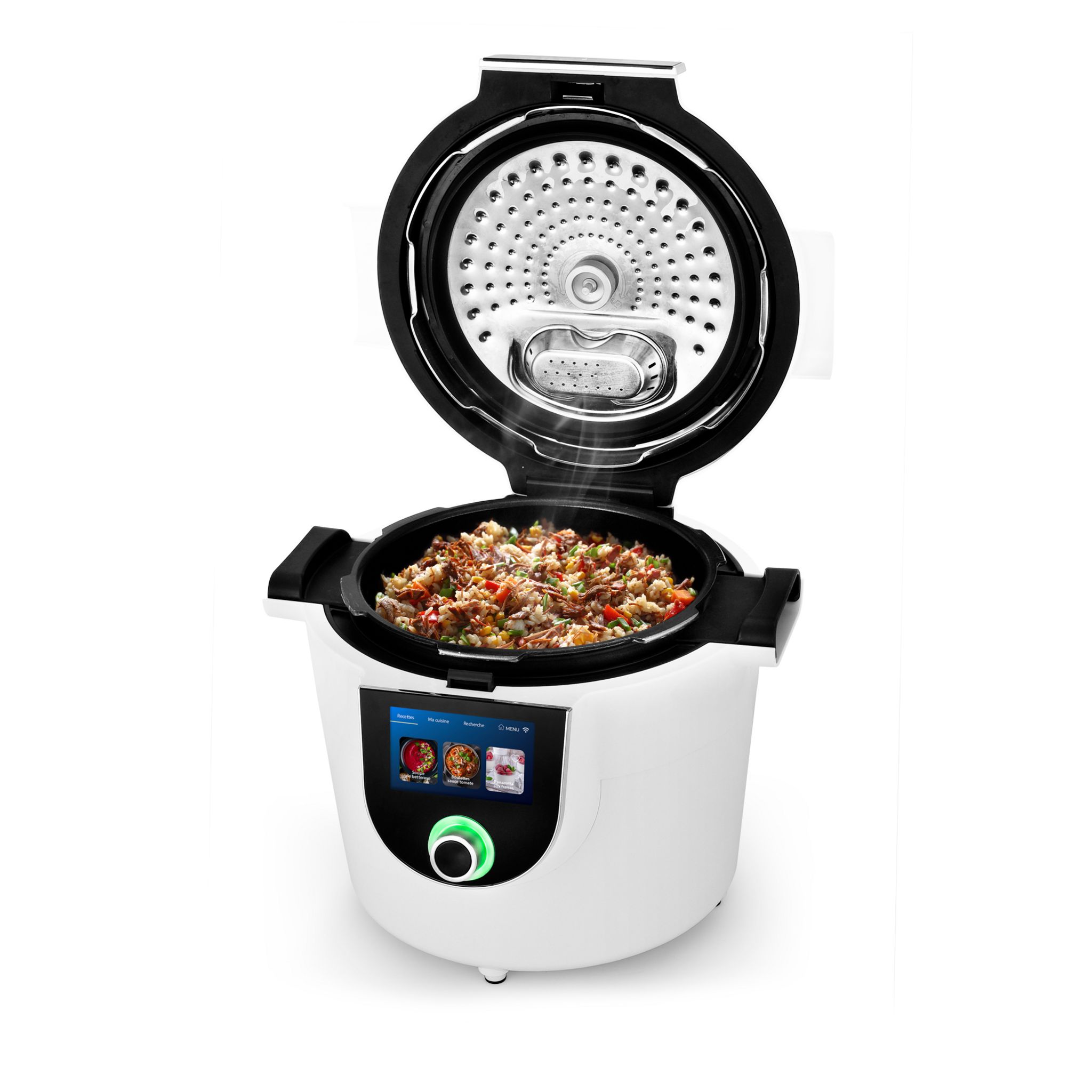 Voir la diapositive 5 : KITCHENCOOK Robot multicuiseur connecté LEO - Blanc