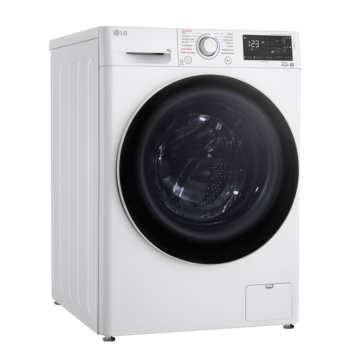 LG Lave linge hublot F94V30WHSA, 9 kg, 1400 T/min, B
