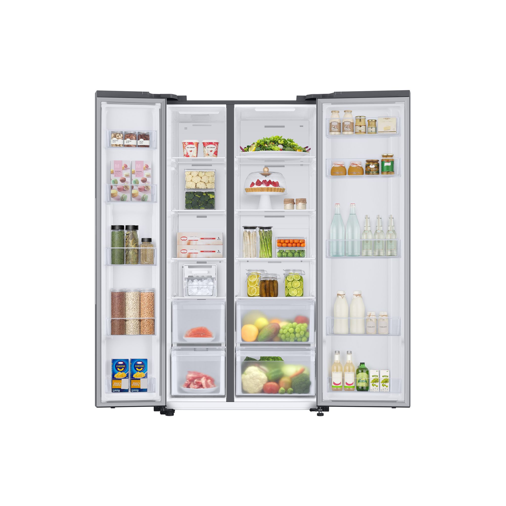 Voir la diapositive 5 : SAMSUNG Réfrigérateur américain RS66A8100S9, 652 L, Froid ventilé No Frost, F