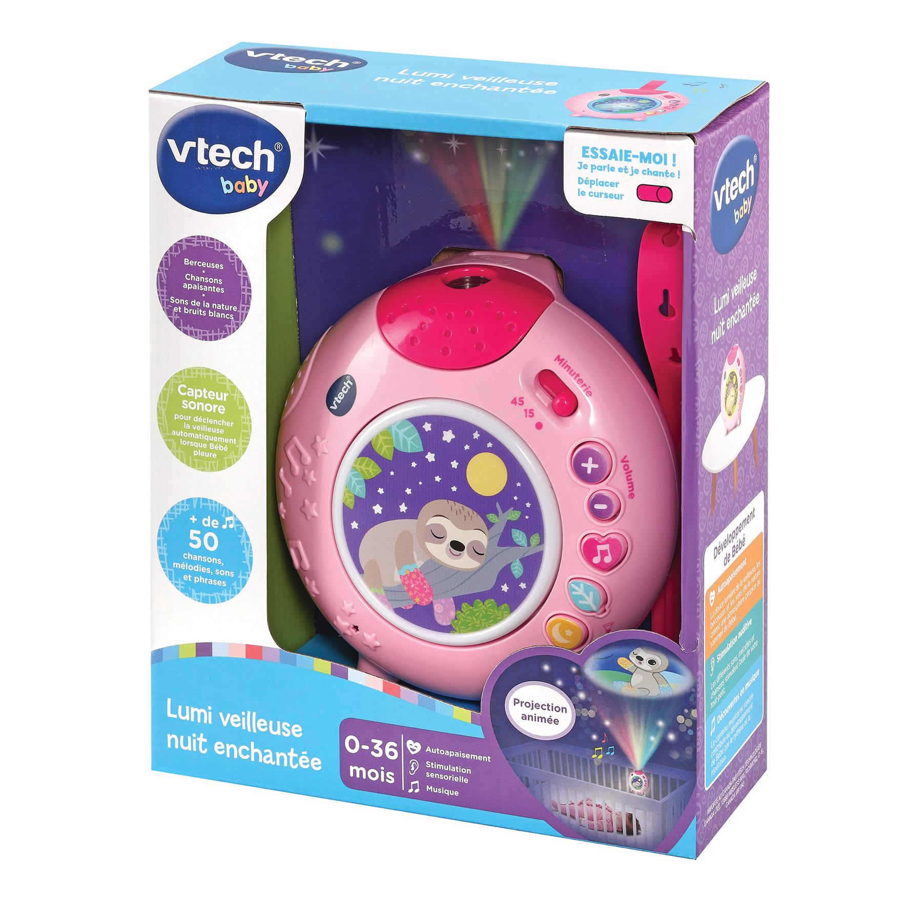 Voir la diapositive 4 : VTECH Veilleuse nuit enchantée Lumi - Rose