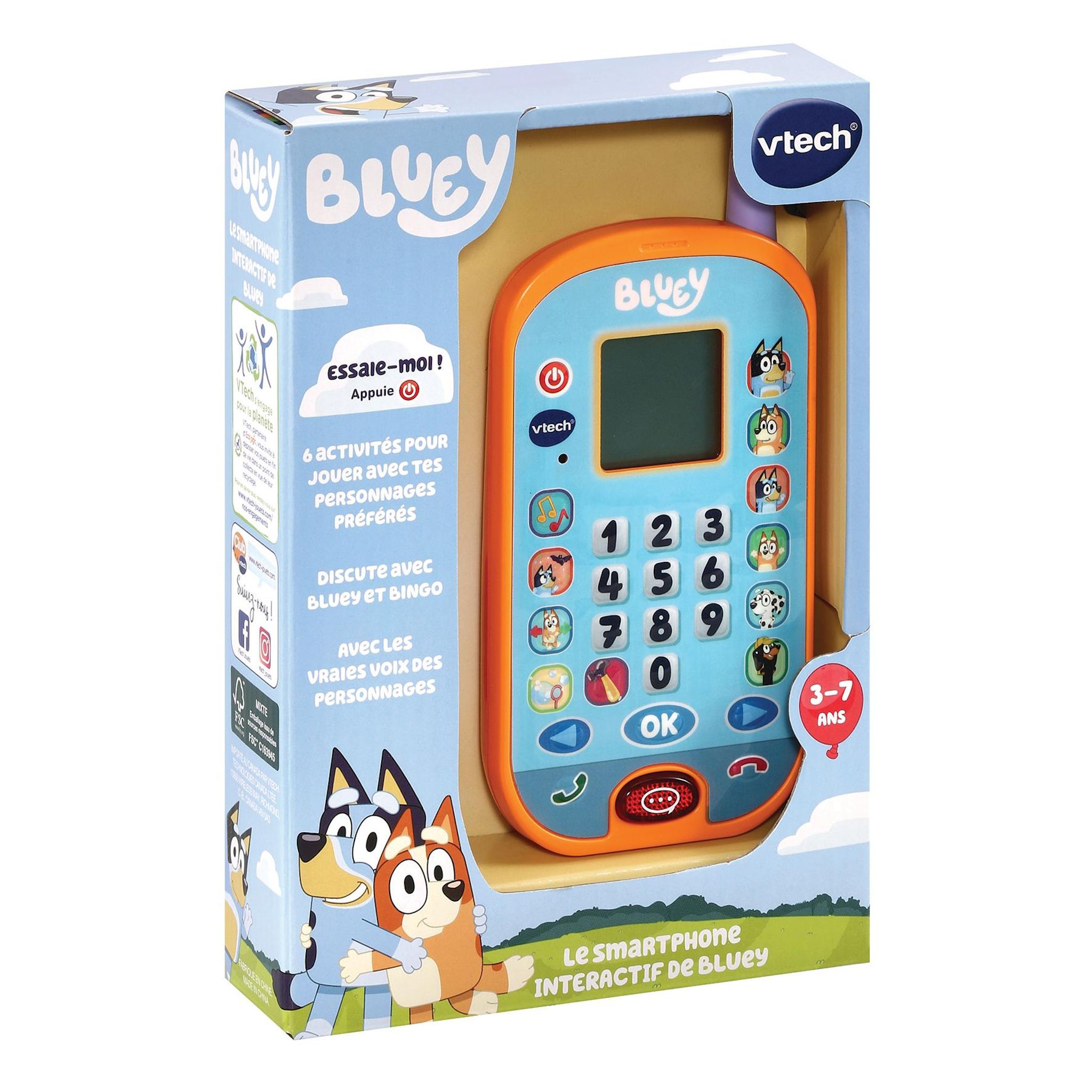 Voir la diapositive 7 : VTECH Le Smartphone Interactif de Bluey