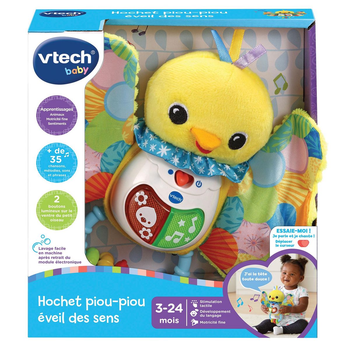 VTECH Hochet Piou Piou éveil des sens
