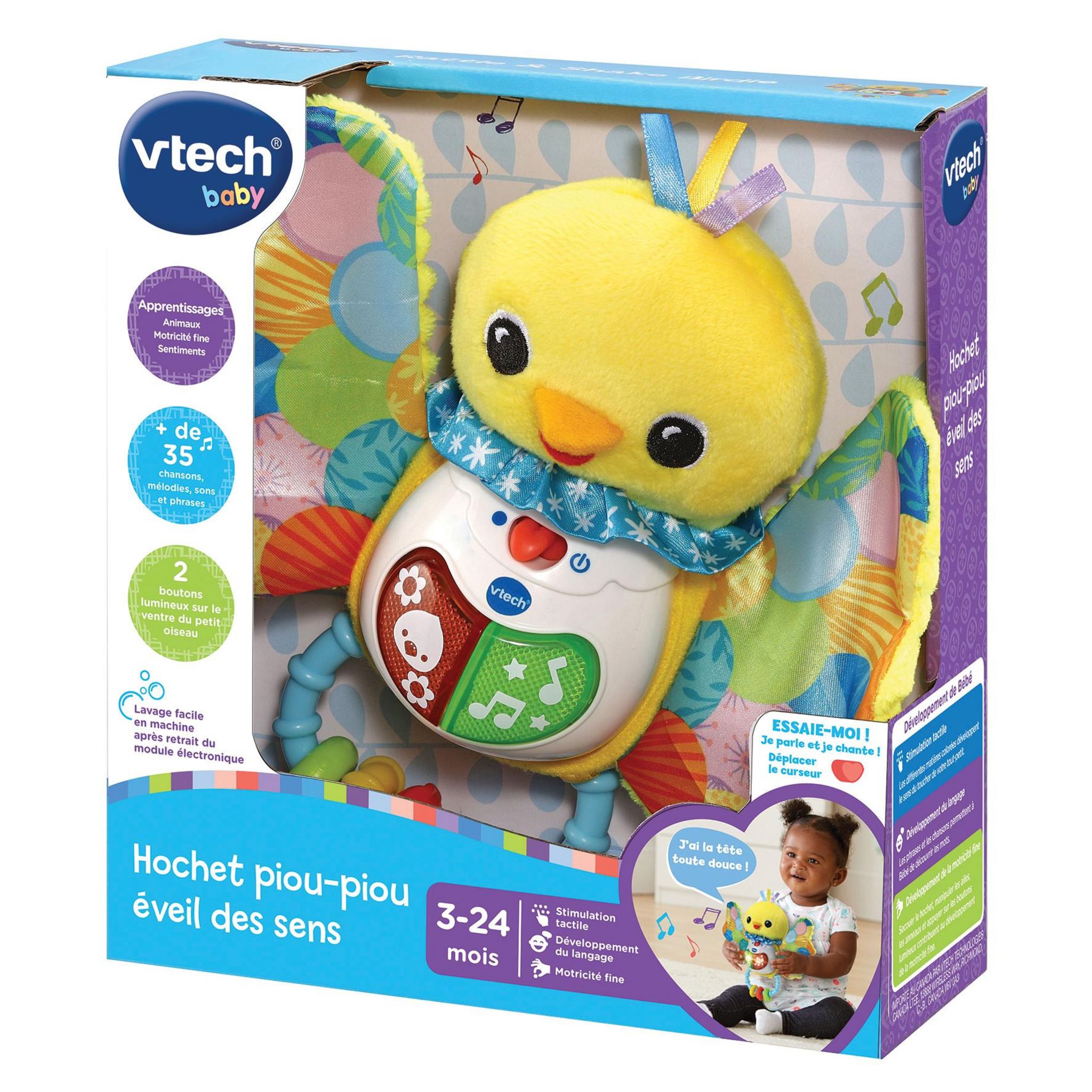 Voir la diapositive 5 : VTECH Hochet Piou Piou éveil des sens