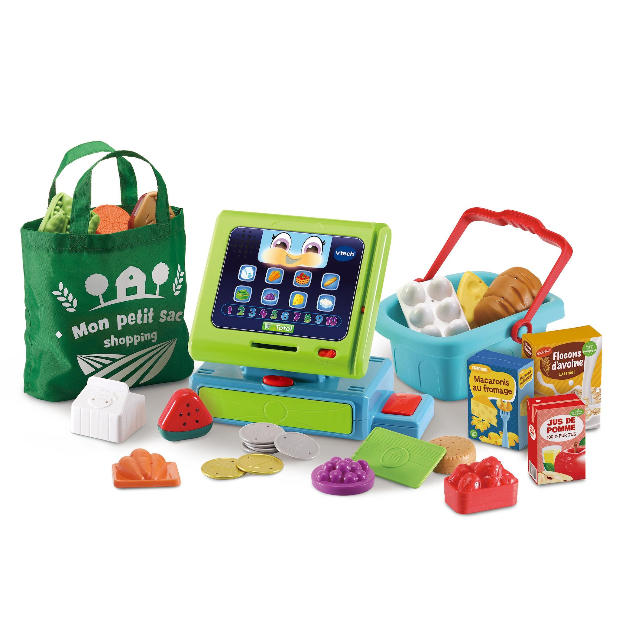 Voir la diapositive 2 : VTECH Caisse Enregistreuse Interactive Maxi Shopping