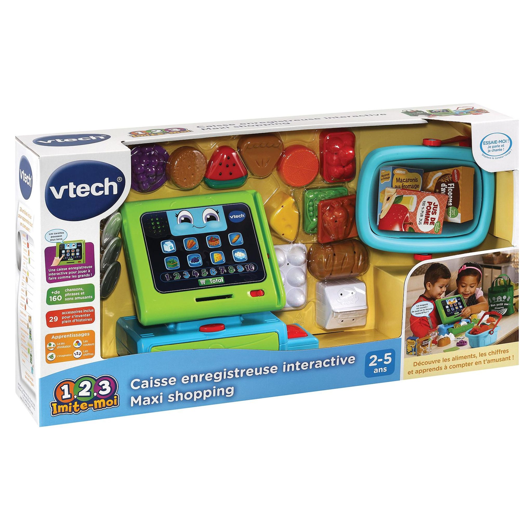 Voir la diapositive 5 : VTECH Caisse Enregistreuse Interactive Maxi Shopping