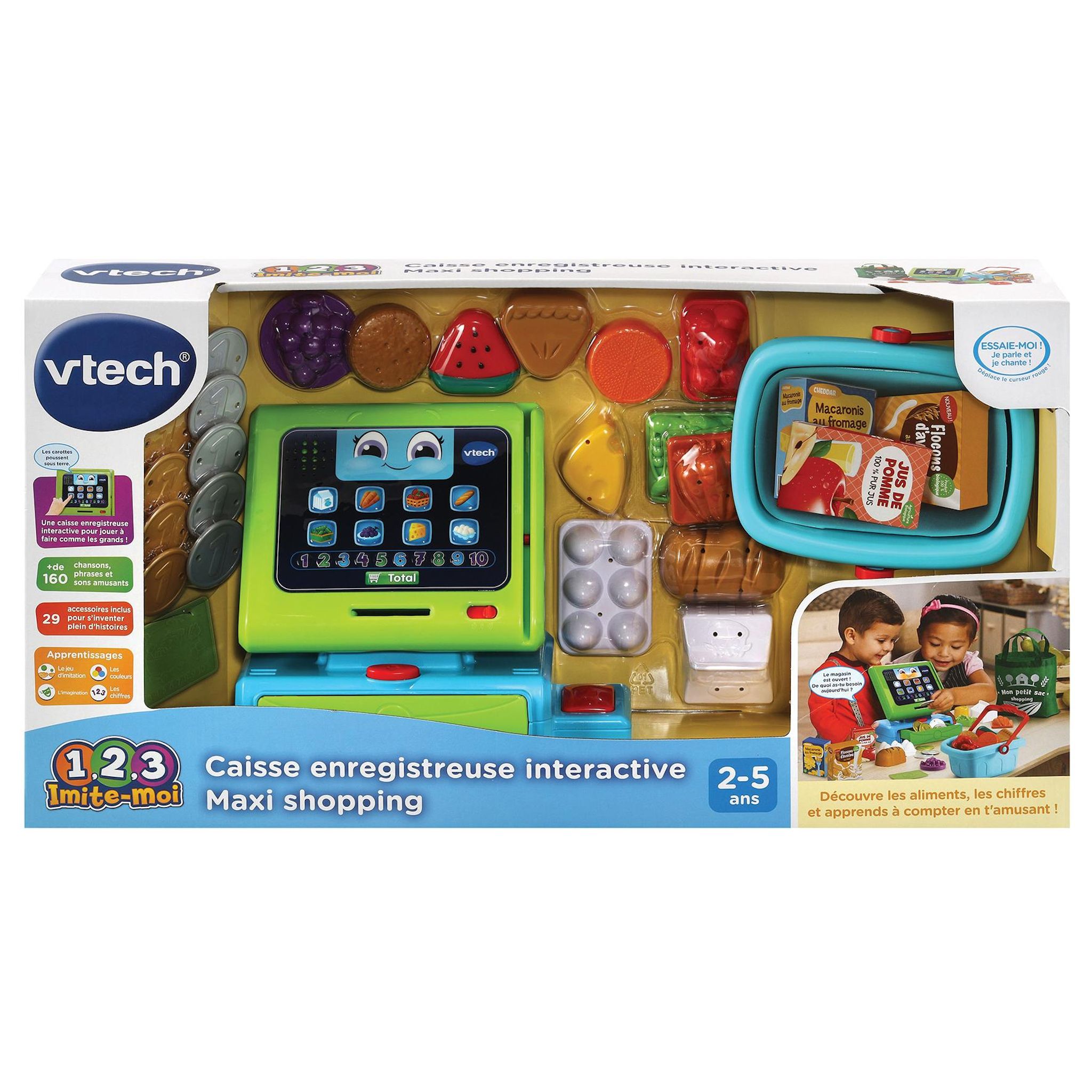 Voir la diapositive 6 : VTECH Caisse Enregistreuse Interactive Maxi Shopping