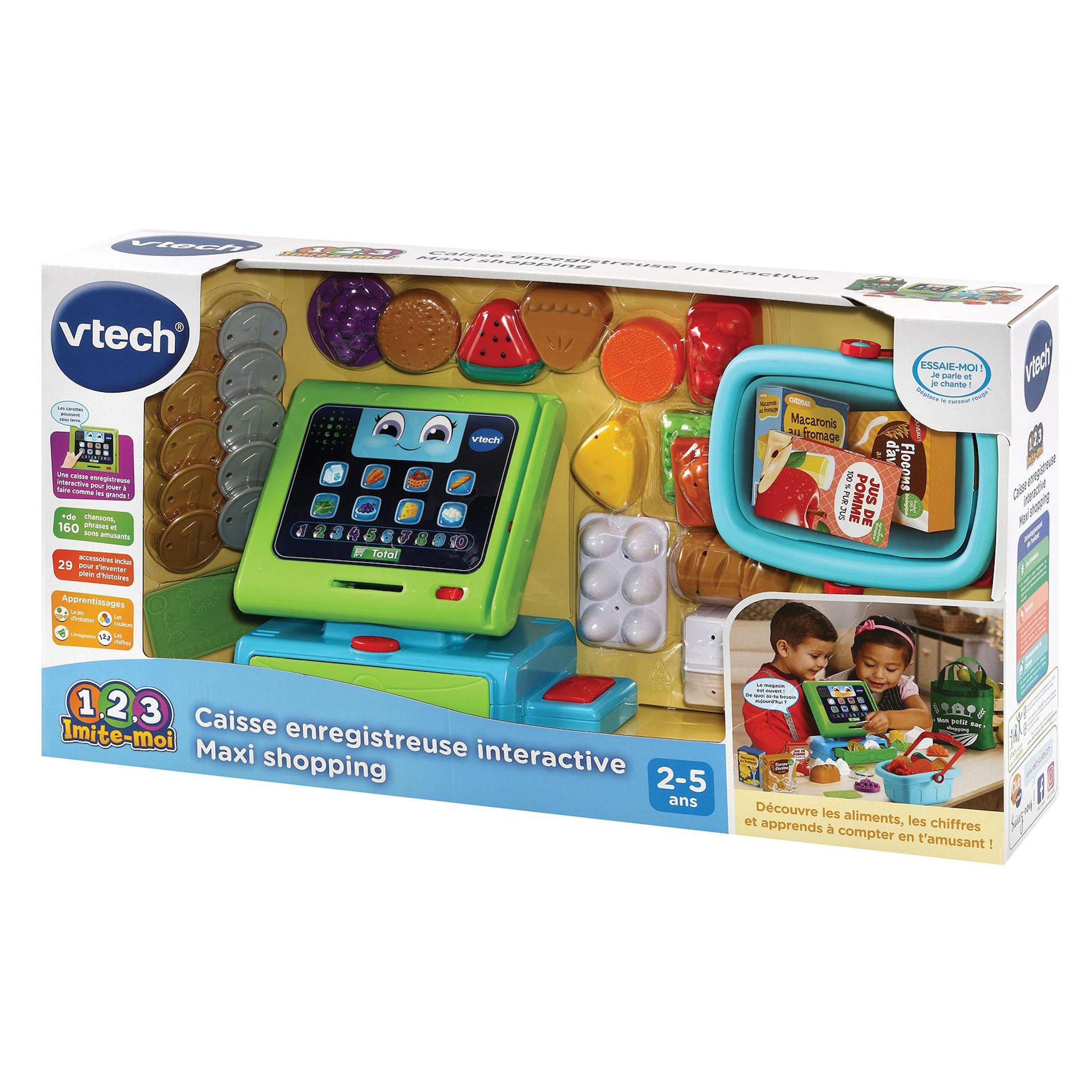Voir la diapositive 7 : VTECH Caisse Enregistreuse Interactive Maxi Shopping