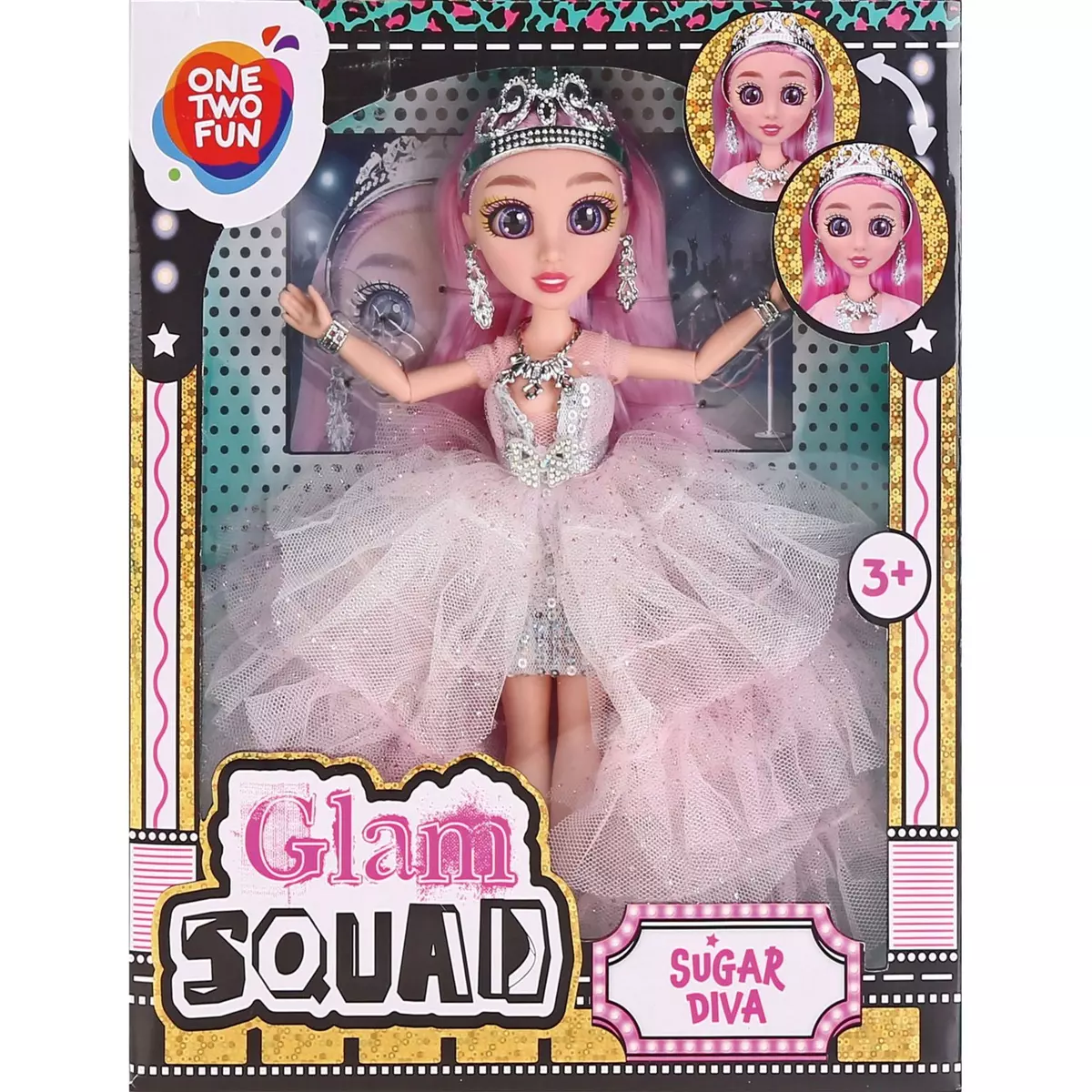 ONE TWO FUN Poupée Glam Squad Sugar Diva