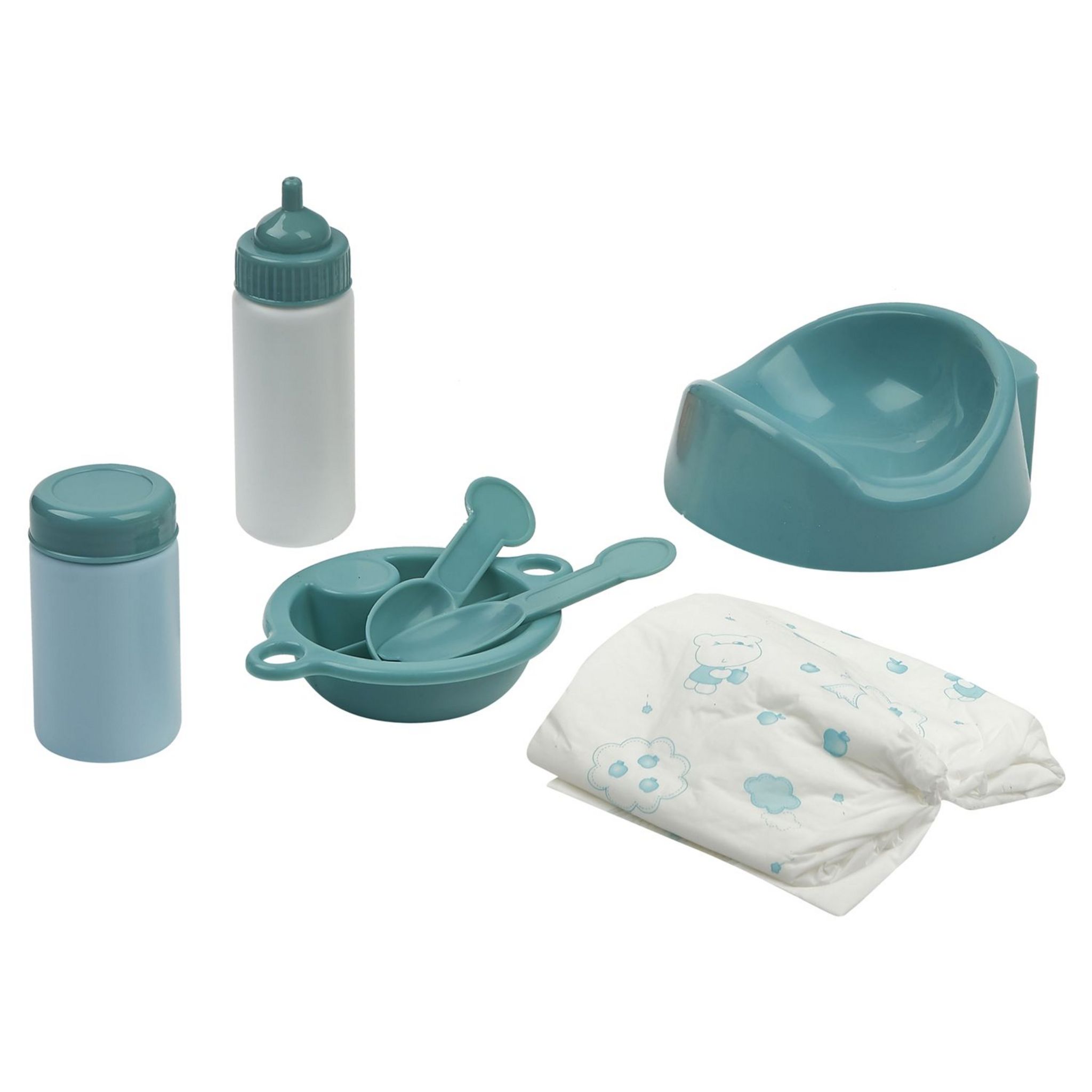 Voir la diapositive 5 : ONE TWO FUN Poupée Bébé Alex fait pipi 43 cm + Accessoires