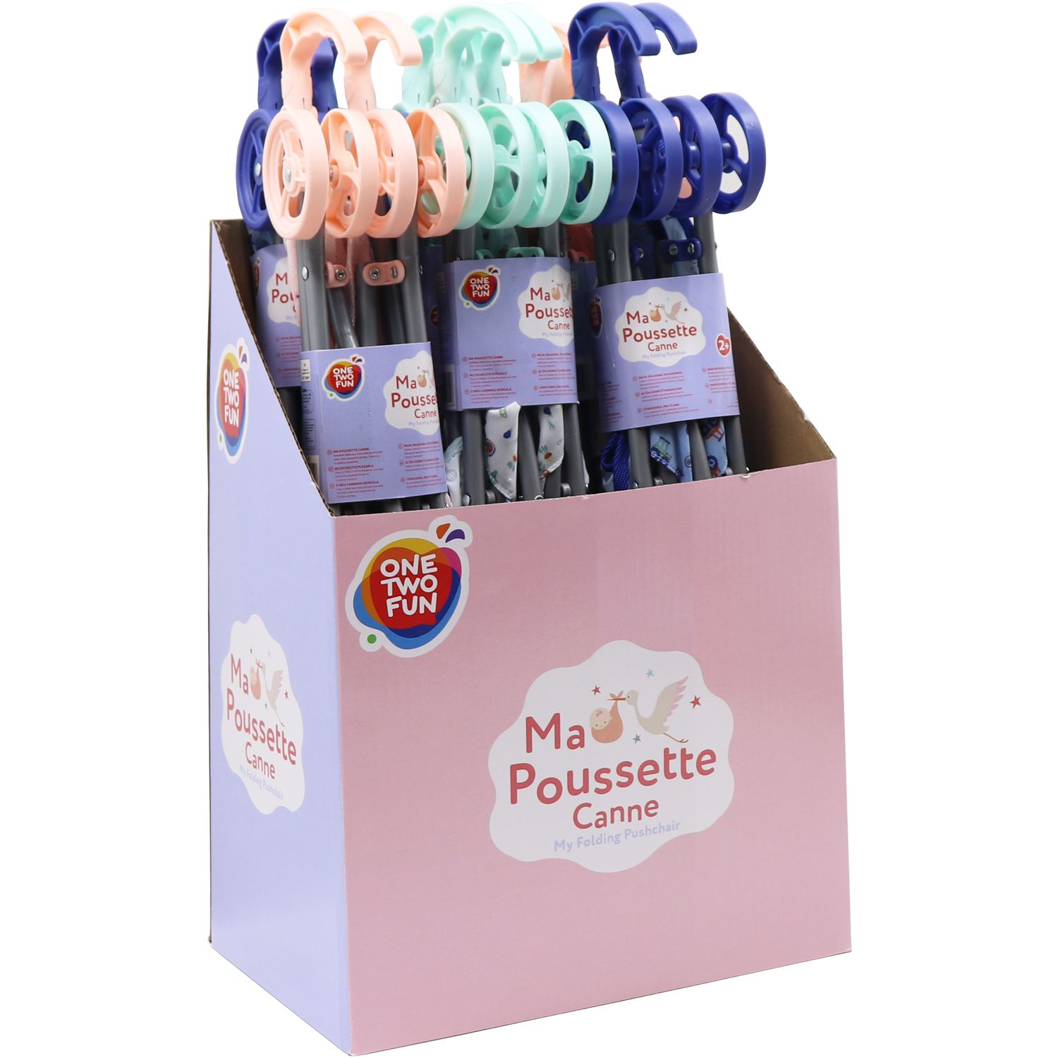 Voir la diapositive 4 : ONE TWO FUN Ma poussette Canne