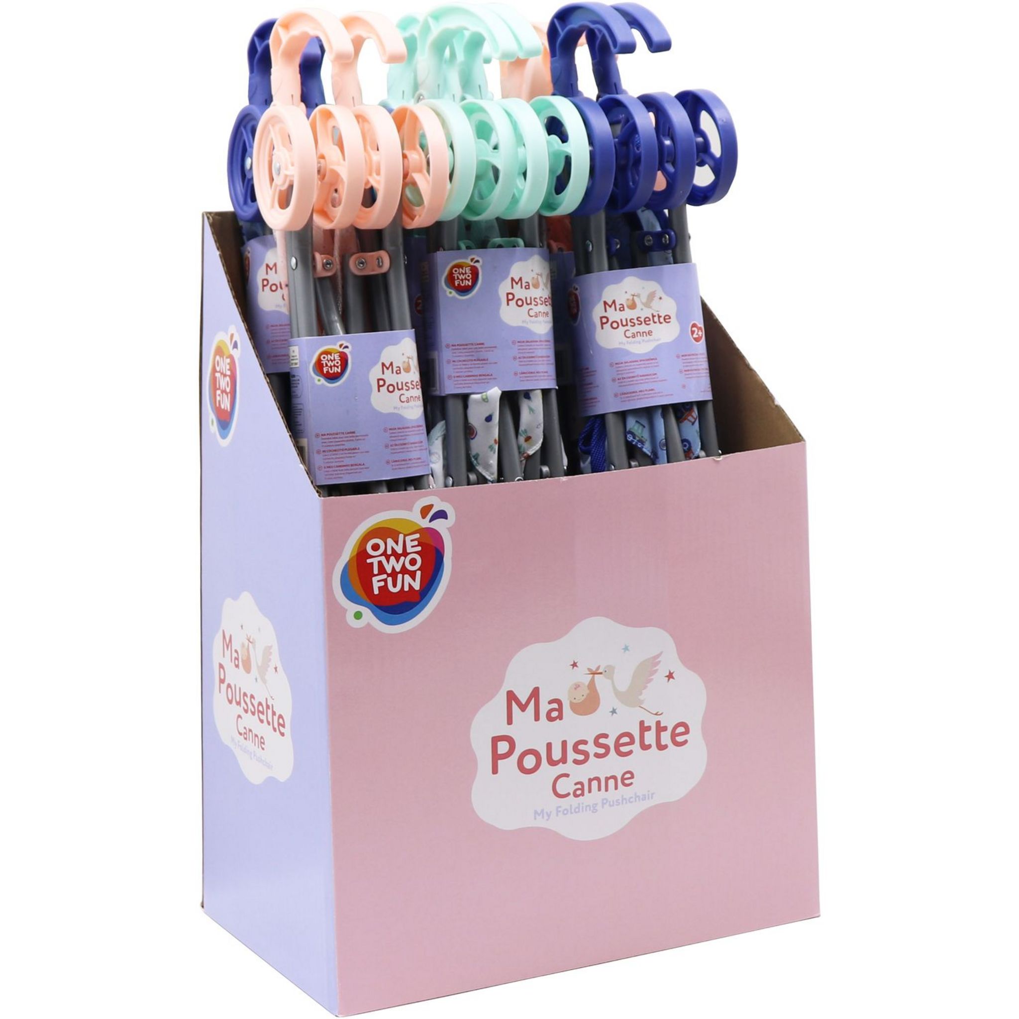 Voir la diapositive 4 : ONE TWO FUN Ma poussette Canne