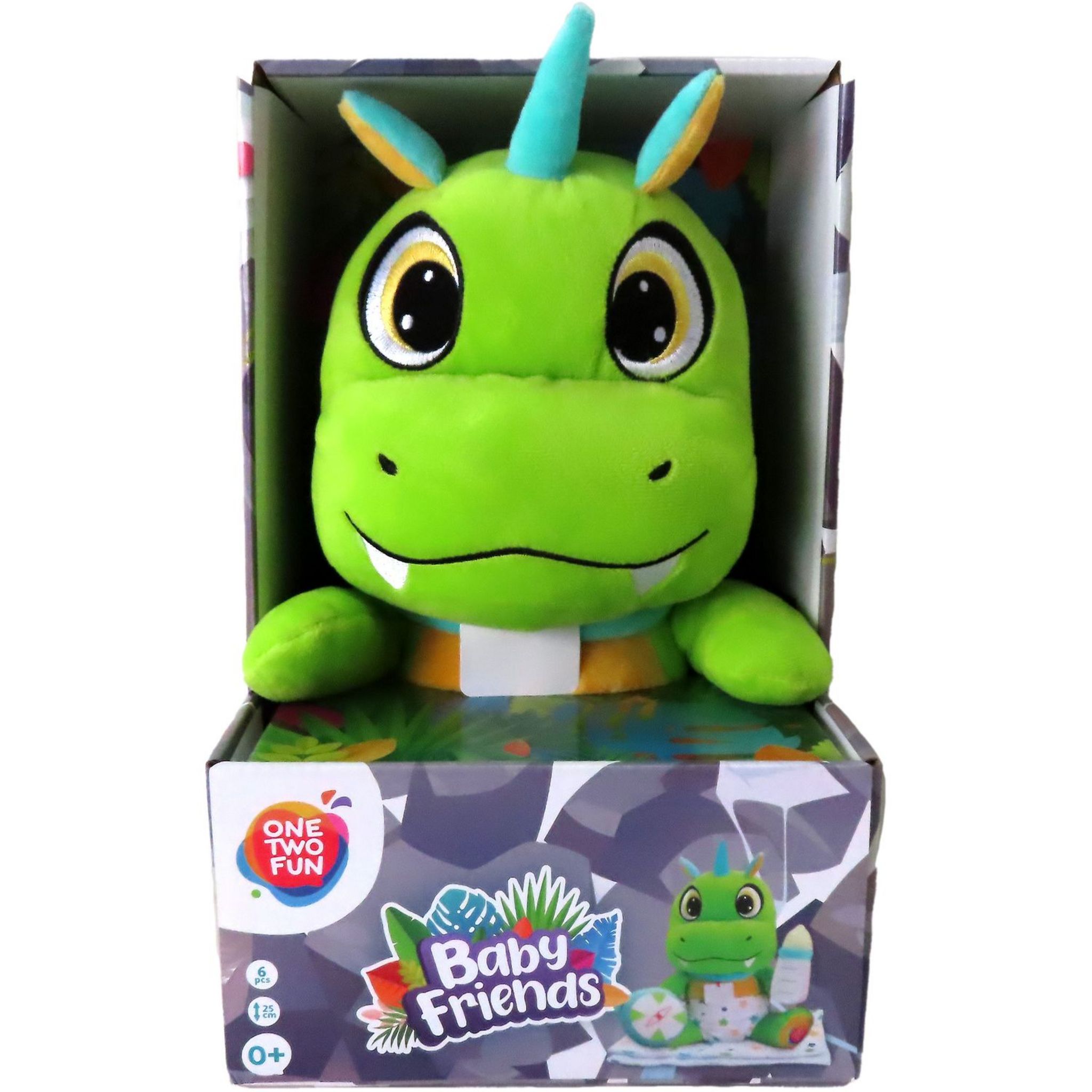 Voir la diapositive 4 : ONE TWO FUN Peluche Baby Friends Dino 25 cm