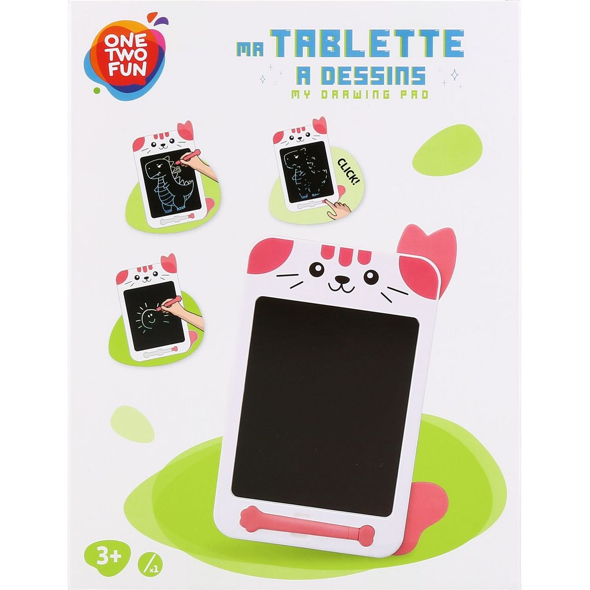 ONE TWO FUN Tablette Magique de Dessin Animal