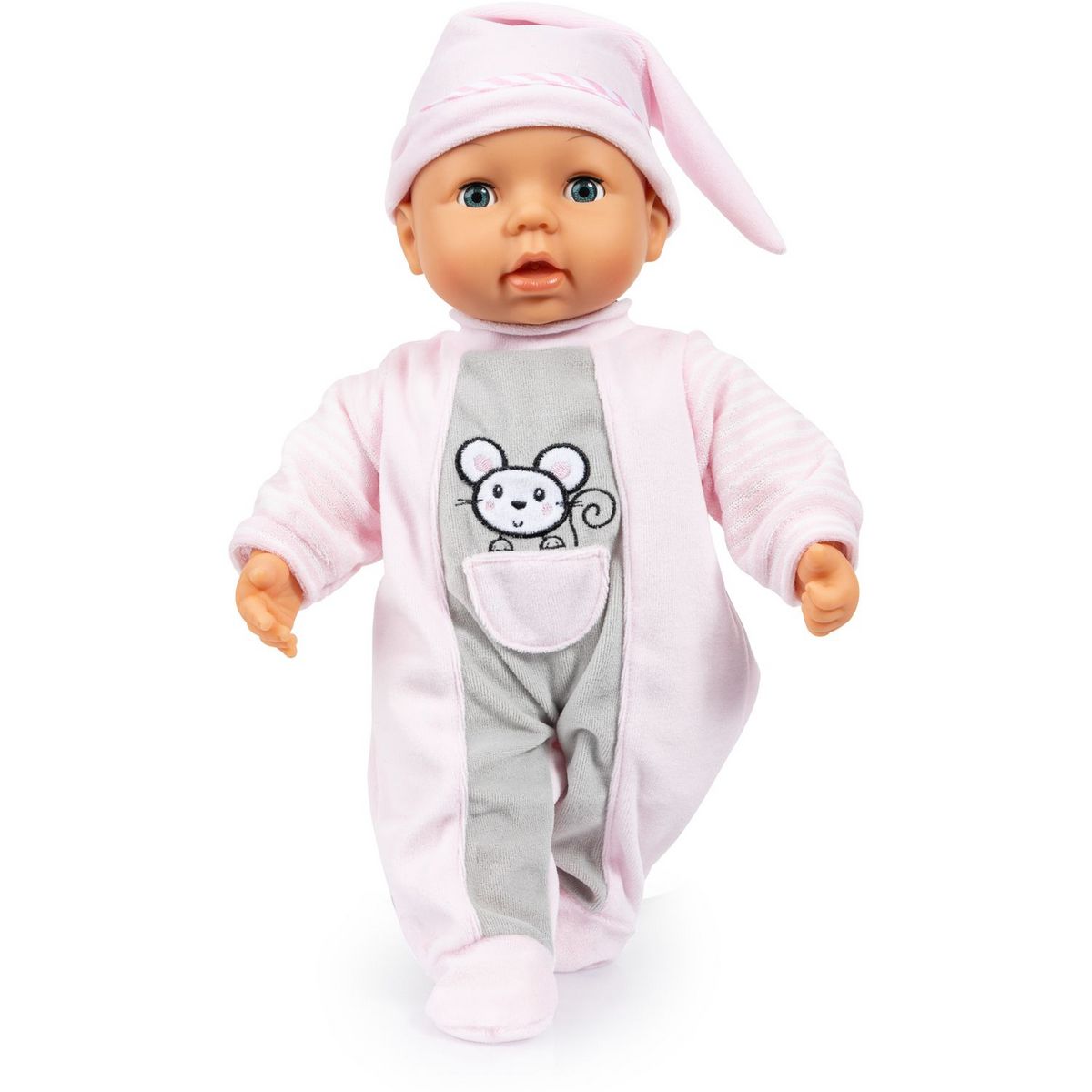 ONE TWO FUN Poupée Léa a sa première dent - Rose