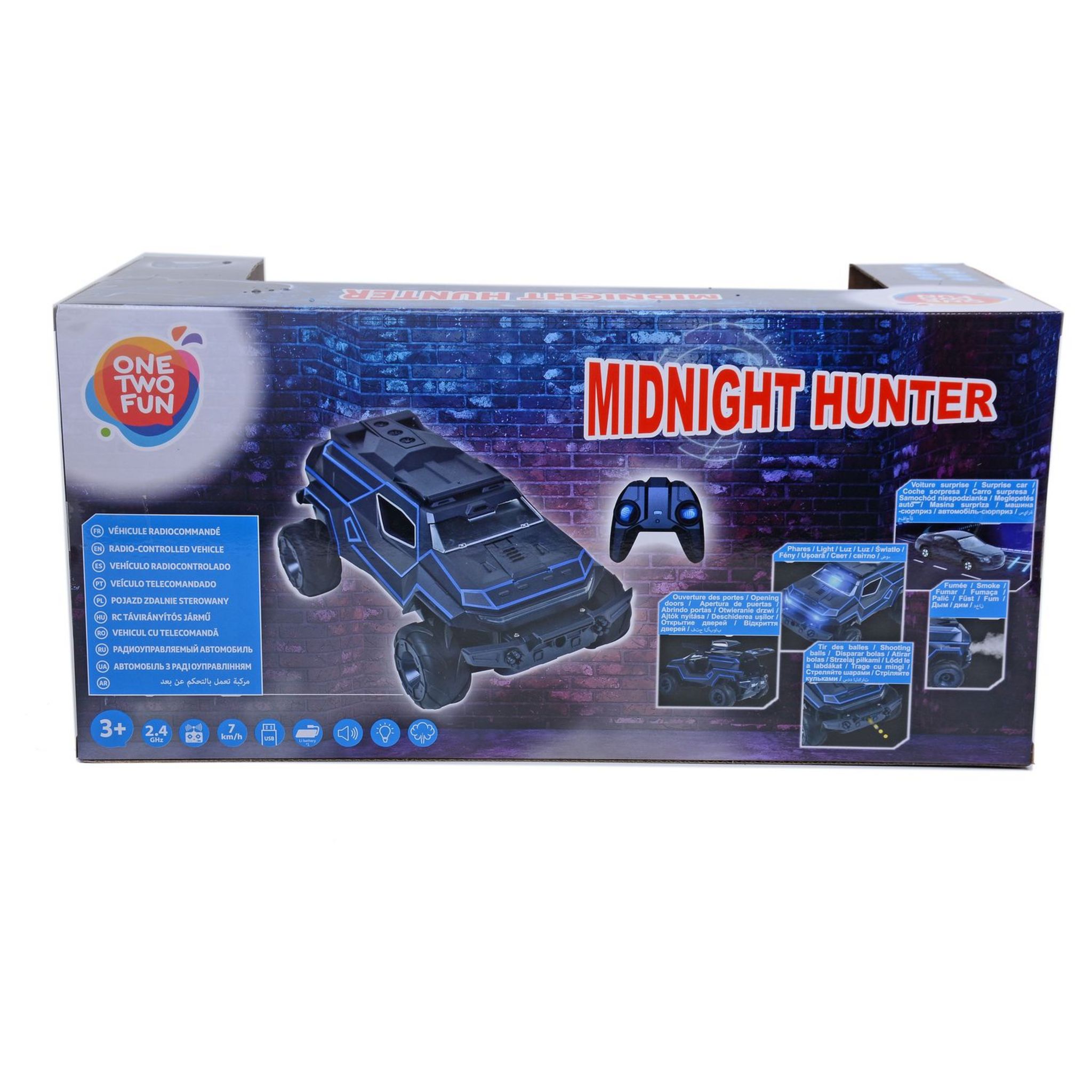 Voir la diapositive 4 : ONE TWO FUN Véhicule RC Spy 2.0 Midnight Hunter