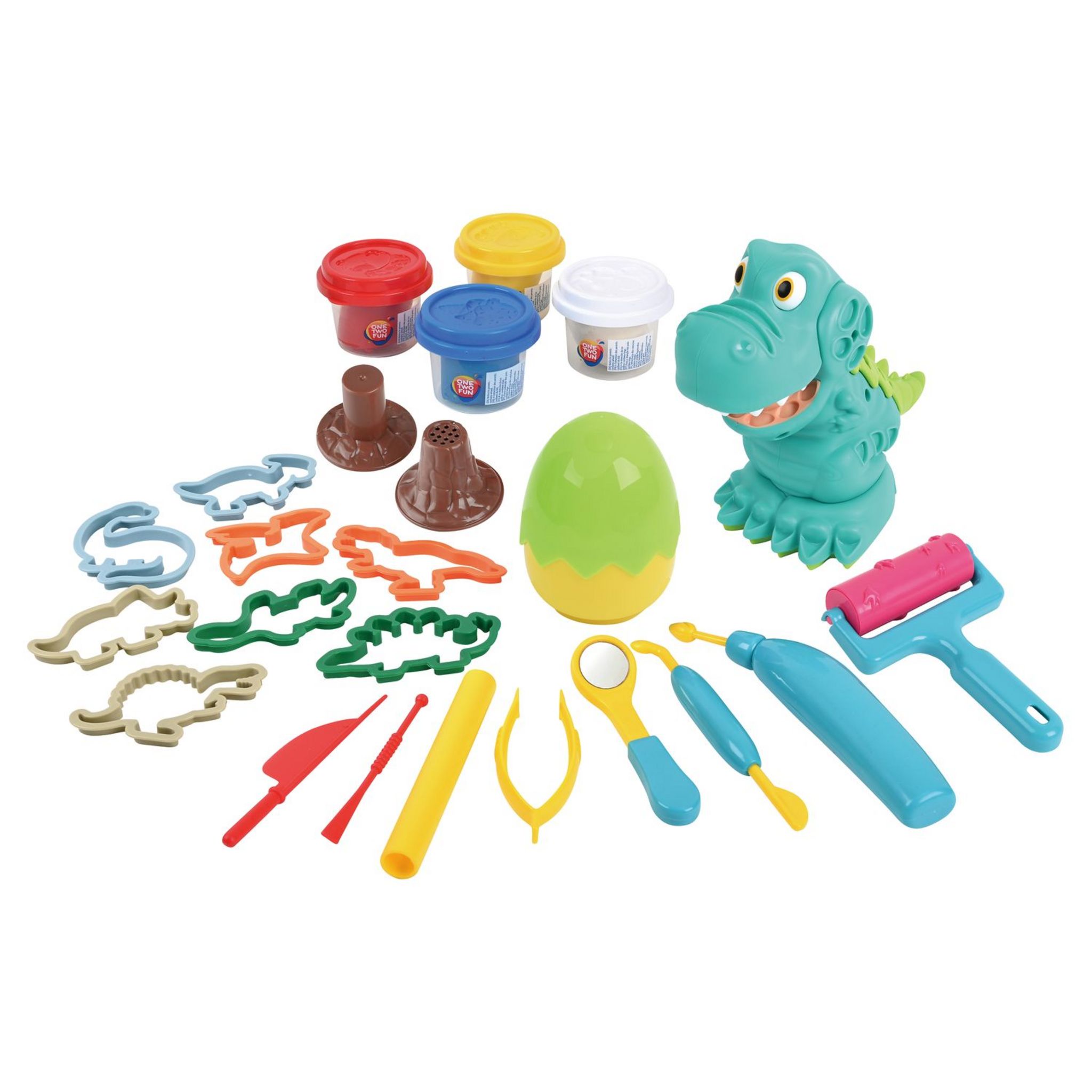 Voir la diapositive 5 : ONE TWO FUN Mon Coffret Pâte à Modeler Dino