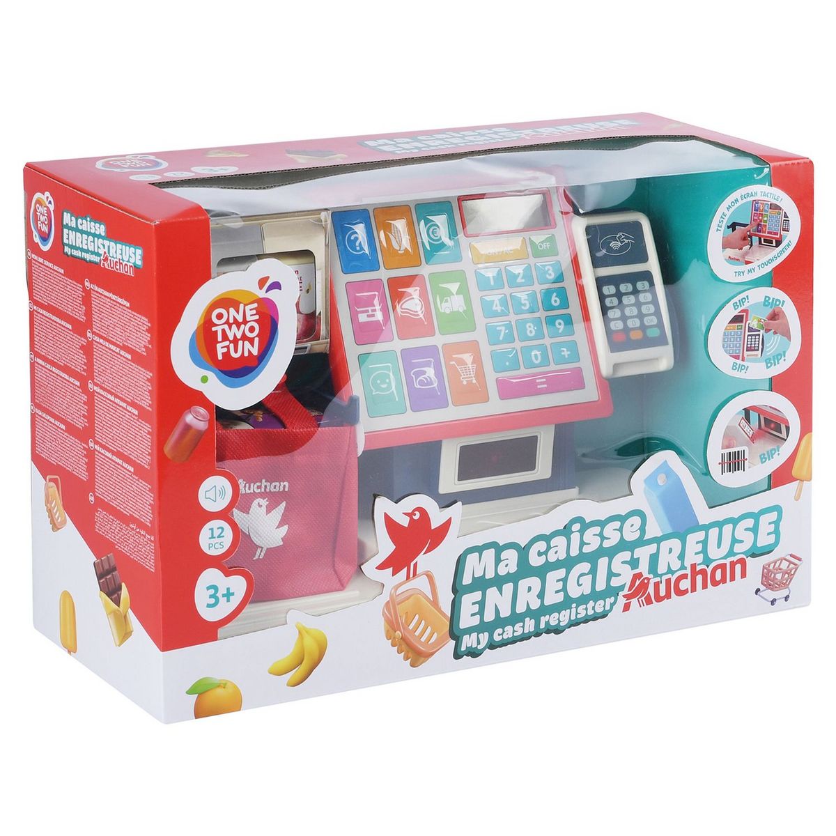 ONE TWO FUN Caisse enregistreuse Libre service Auchan