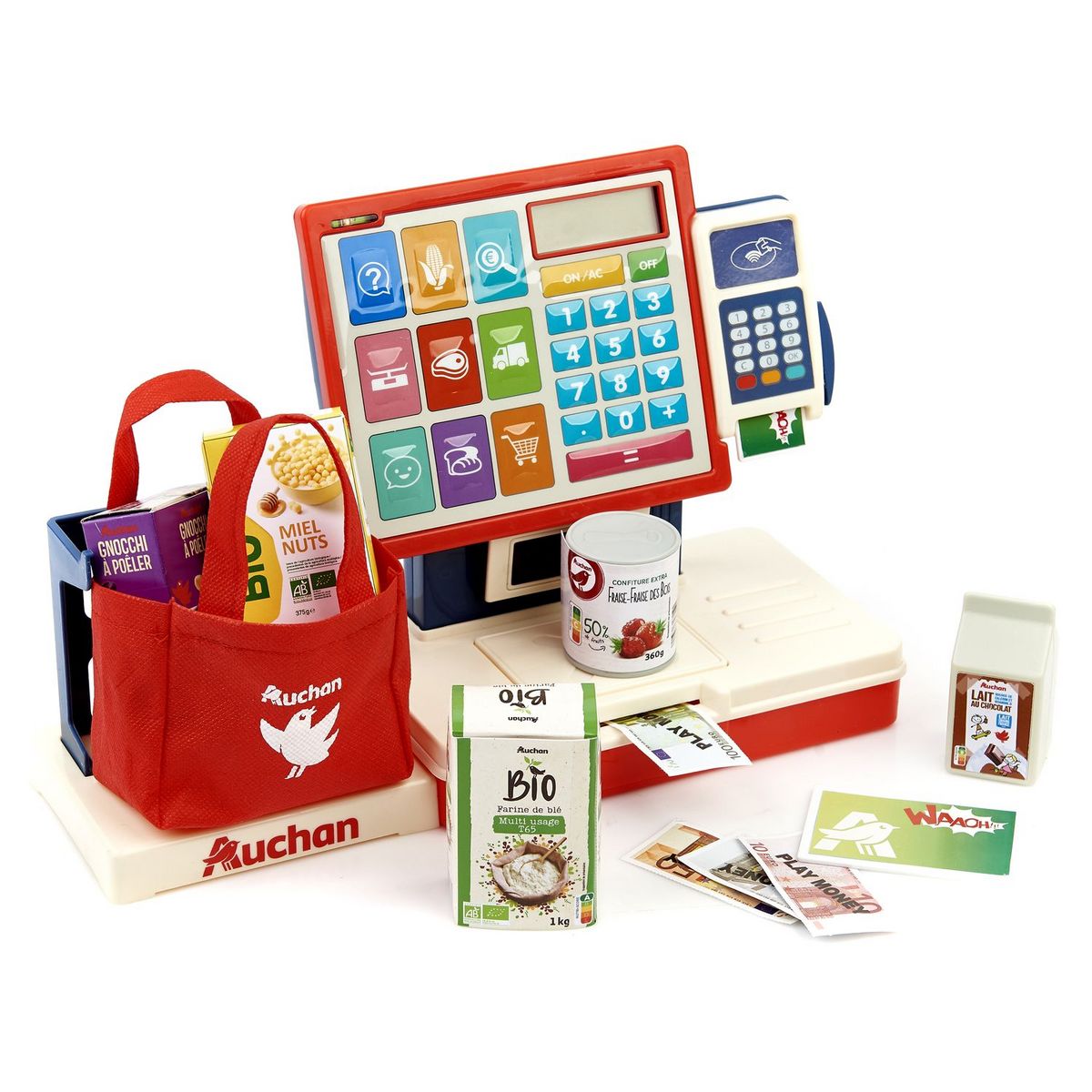 ONE TWO FUN Caisse enregistreuse Libre service Auchan