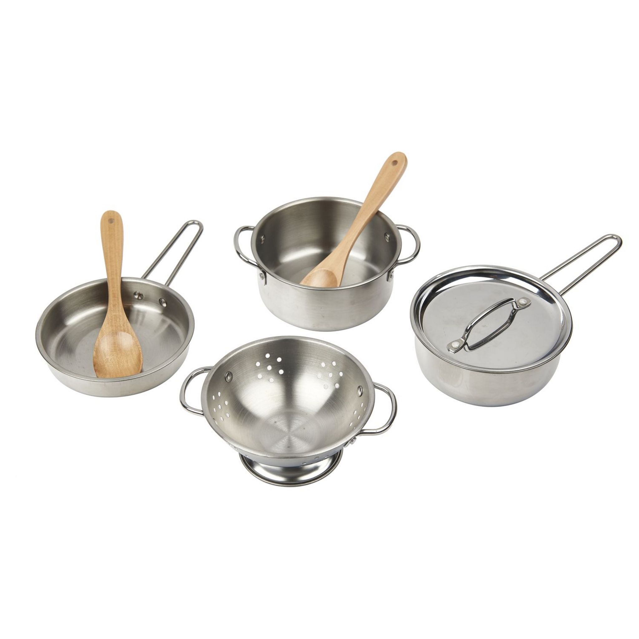 Voir la diapositive 2 : ONE TWO FUN Ensemble de cuisine en métal