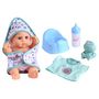 Voir la diapositive 5 : ONE TWO FUN Poupée Le bain de mon bébé 23cm et accessoires