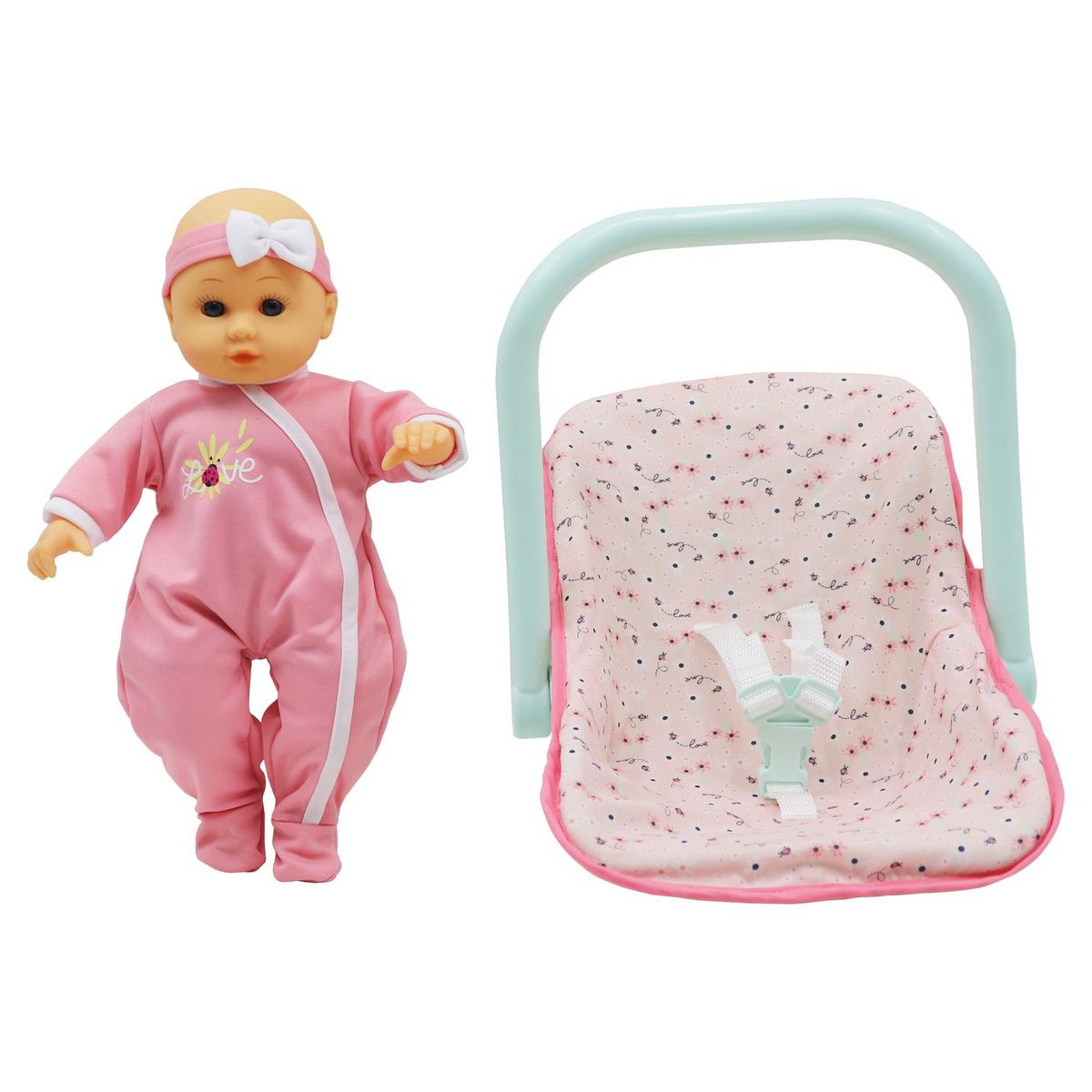 ONE TWO FUN Ensemble Cosy et Poupée - Rose