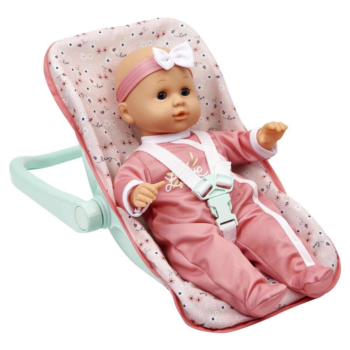 ONE TWO FUN Ensemble Cosy et Poupée - Rose