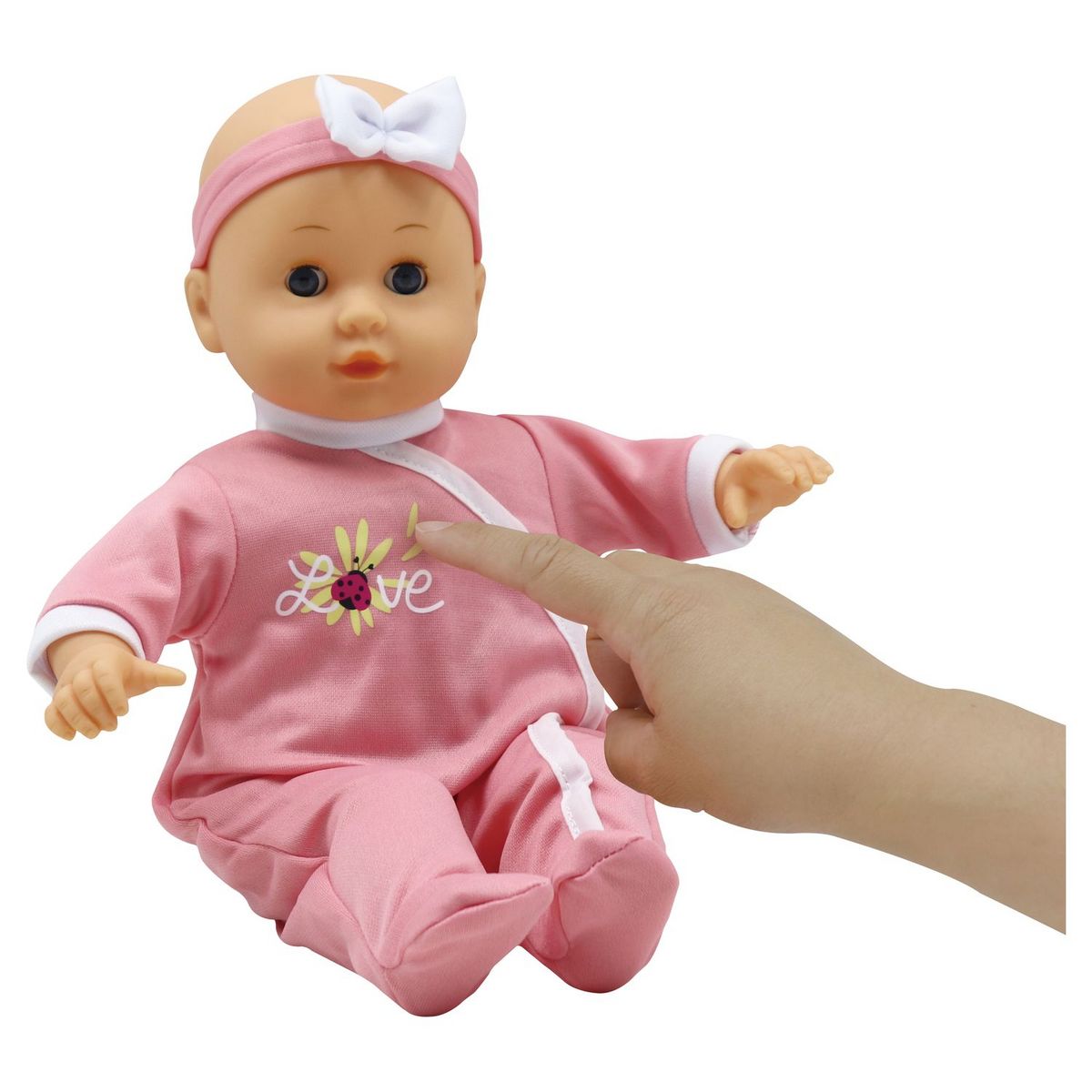 ONE TWO FUN Ensemble Cosy et Poupée - Rose