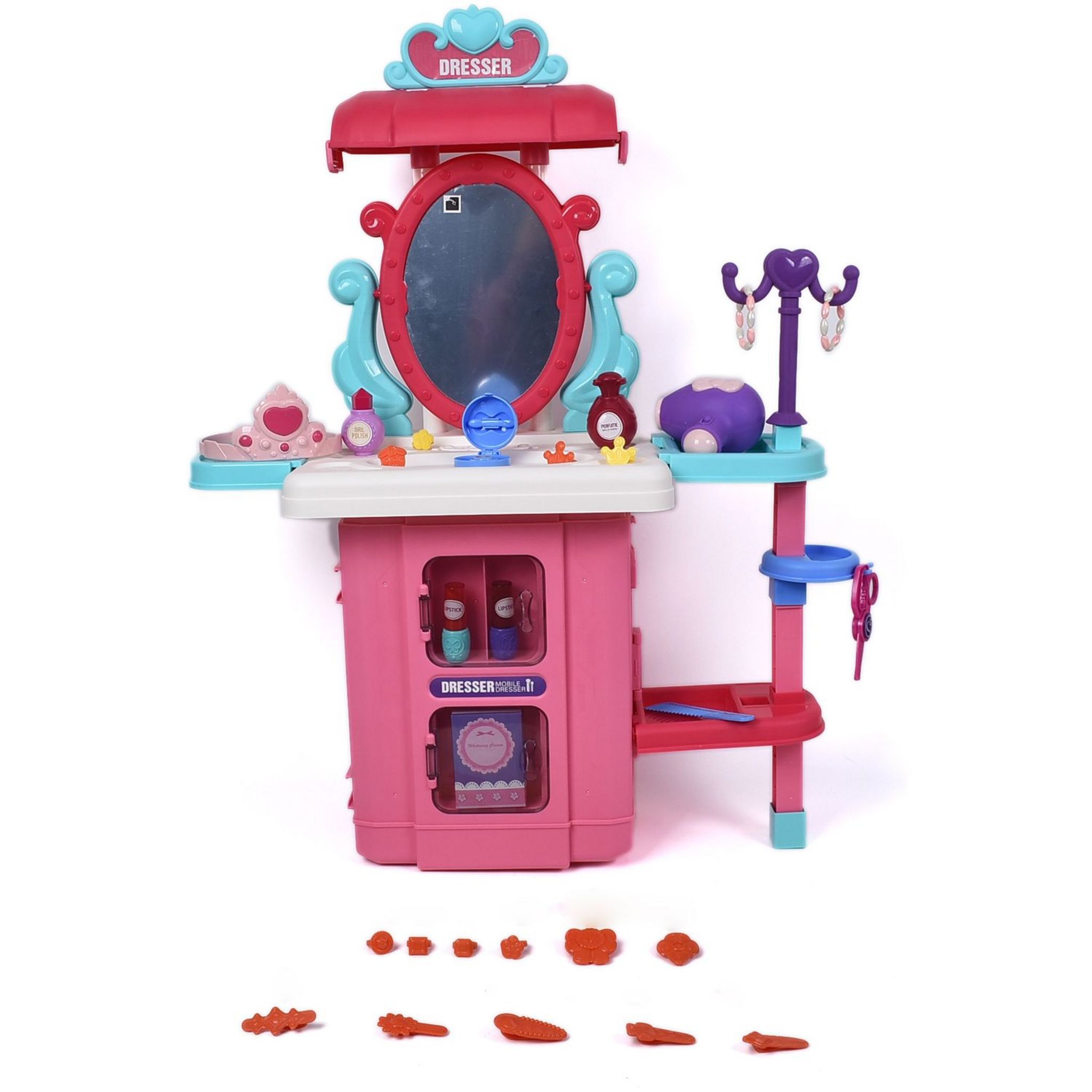 Voir la diapositive 2 : ONE TWO FUN Coffret Ma coiffeuse 3 en 1