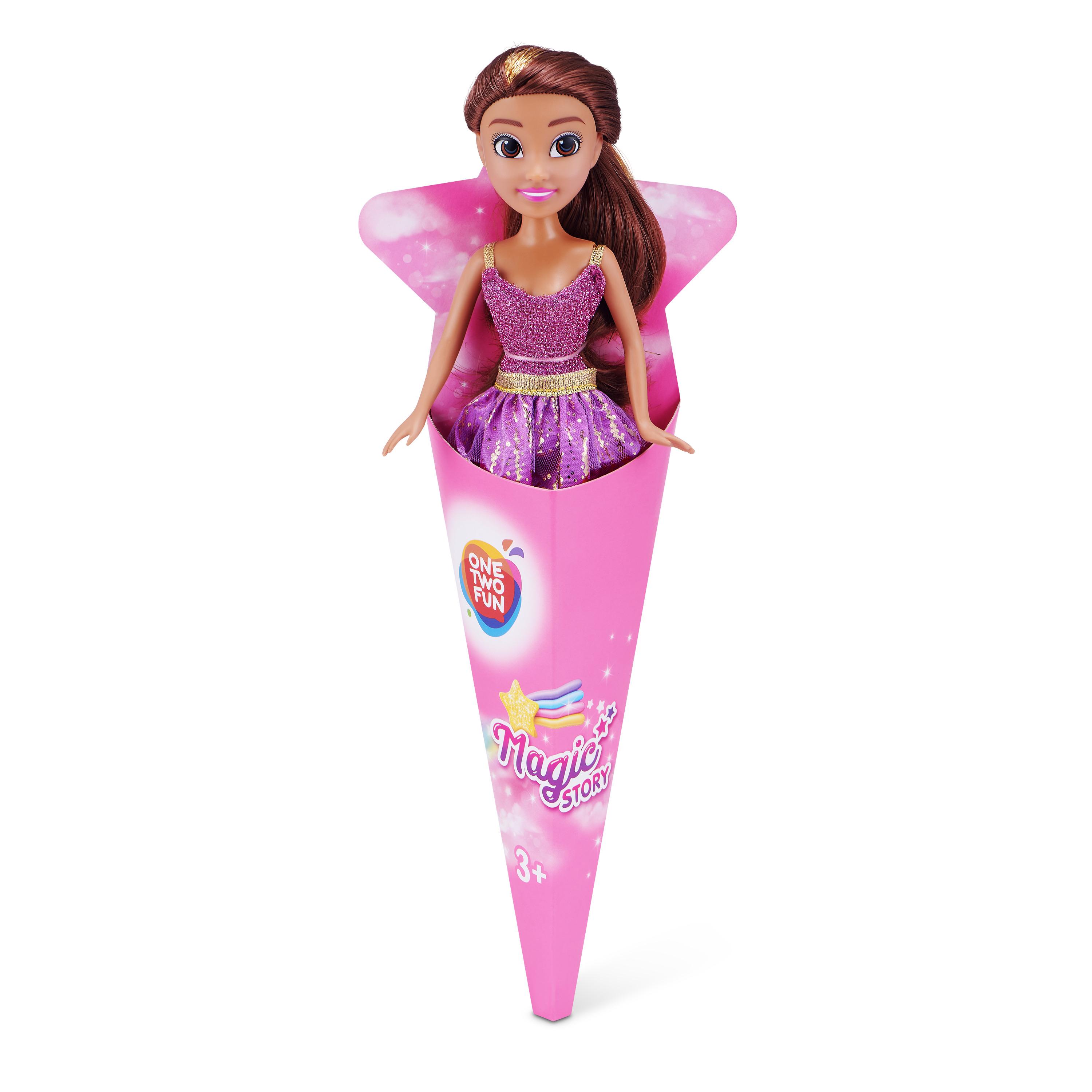 Voir la diapositive 2 : ONE TWO FUN Poupée Cone Princesse