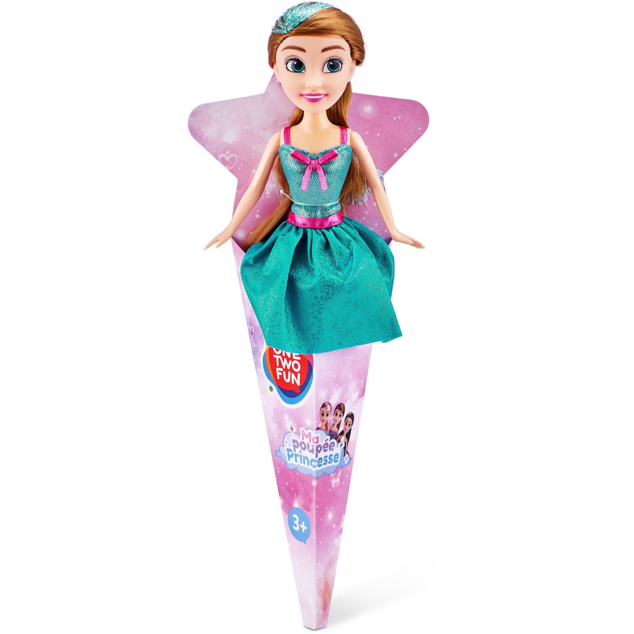 Voir la diapositive 3 : ONE TWO FUN Poupée Cone Princesse