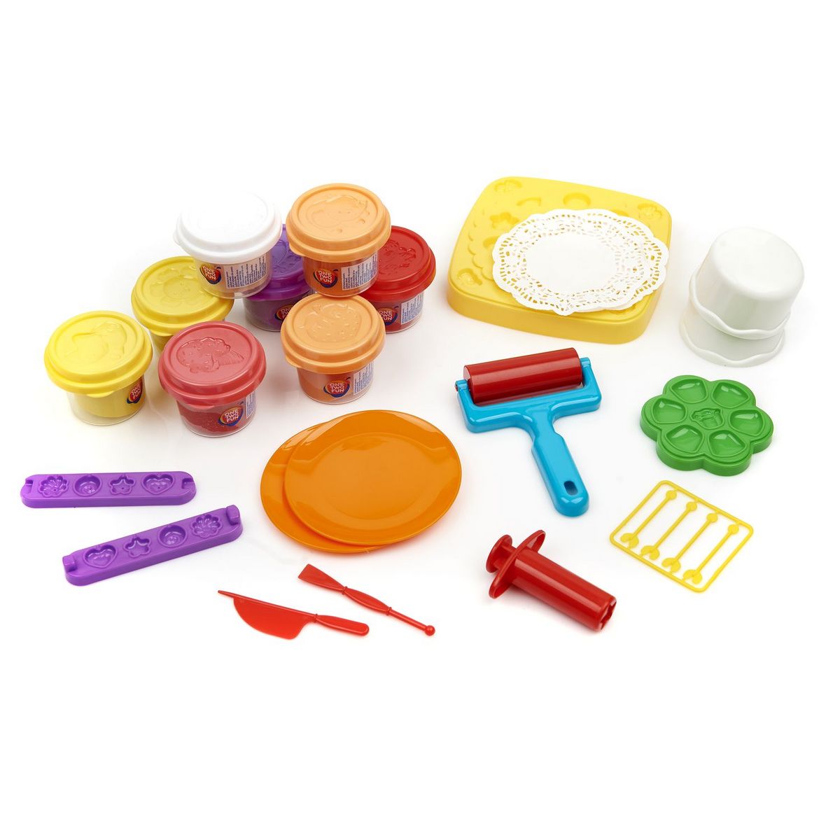 ONE TWO FUN Mon Coffret Gâteau Pâte à modeler