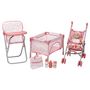 Voir la diapositive 6 : ONE TWO FUN Set nursery + poupée rose
