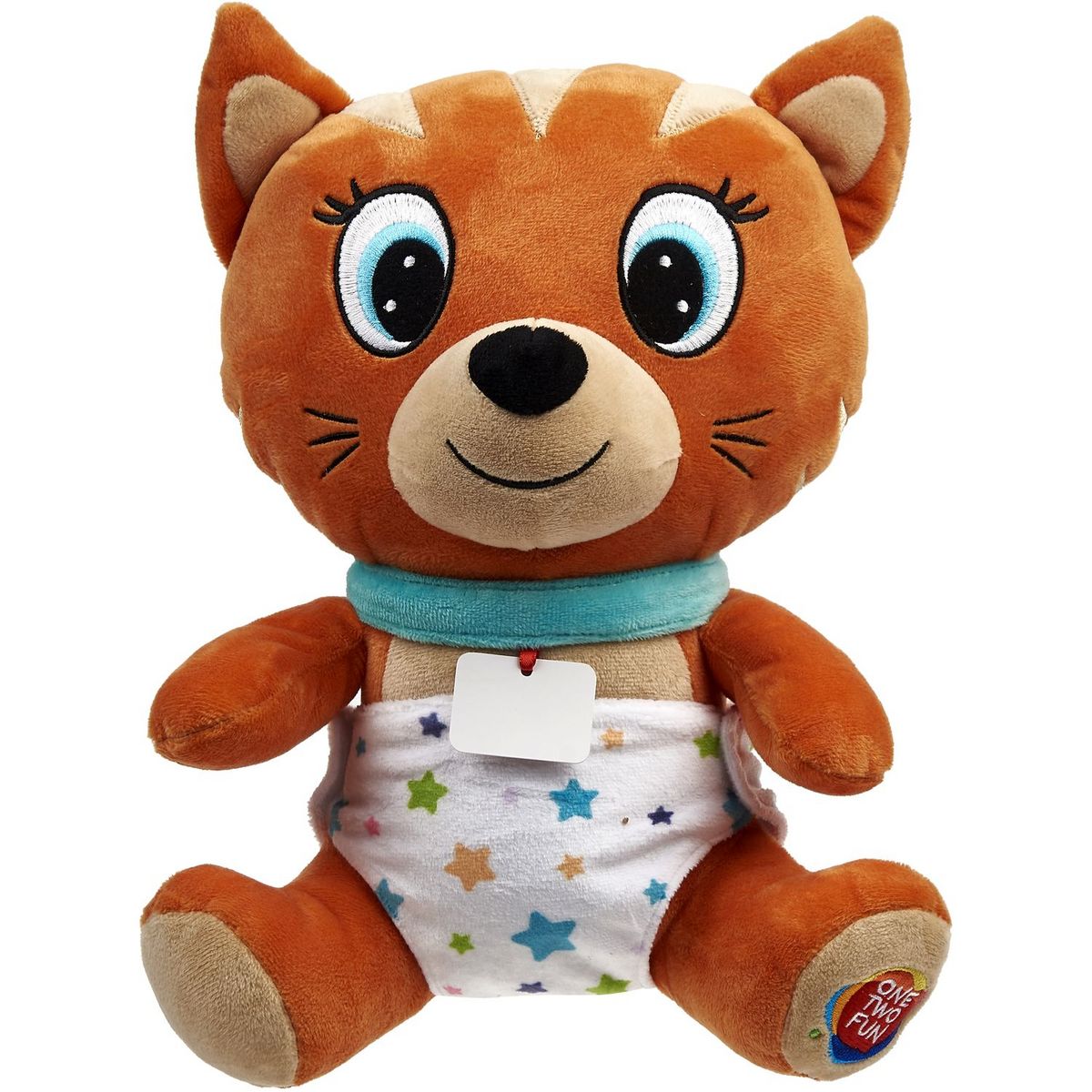 ONE TWO FUN Peluche Baby Friends Chat 25 cm