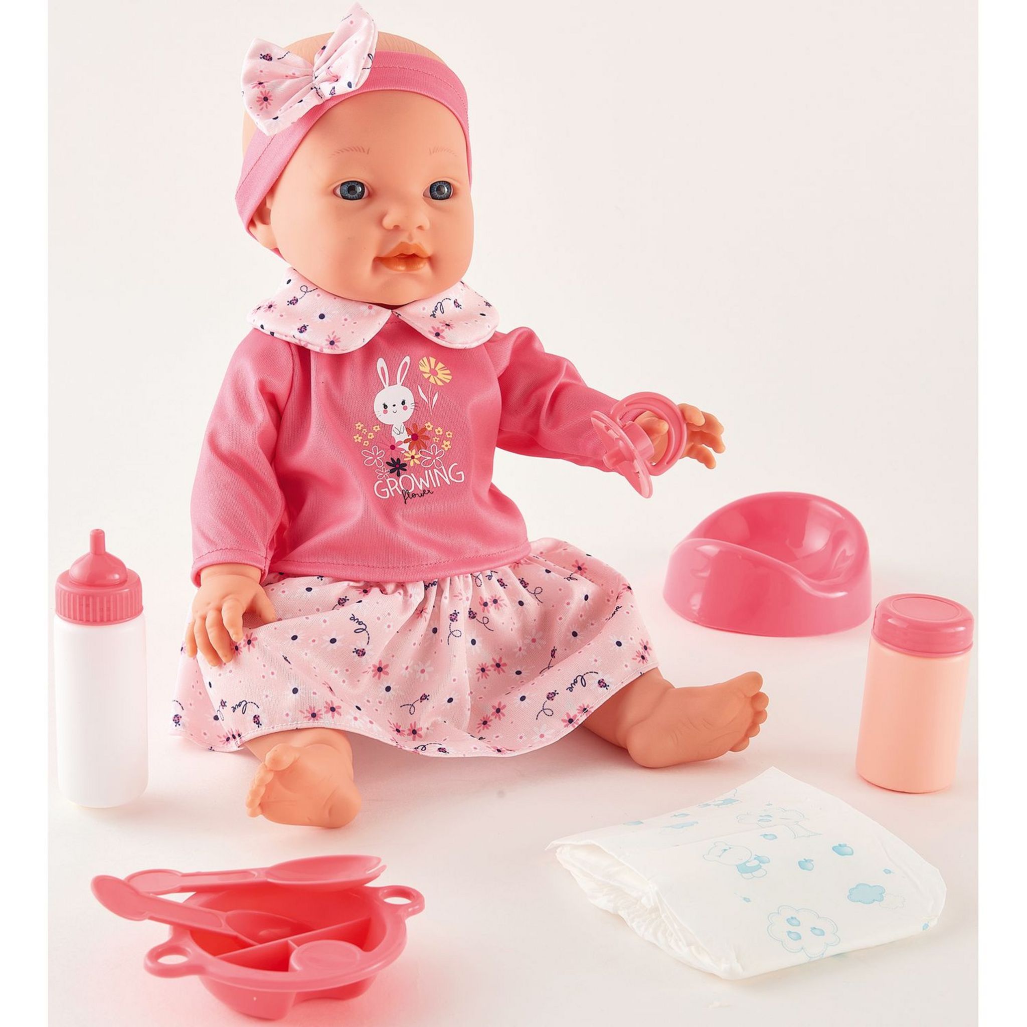 Voir la diapositive 6 : ONE TWO FUN Poupon Bébé Léa fait pipi et ses accessoires