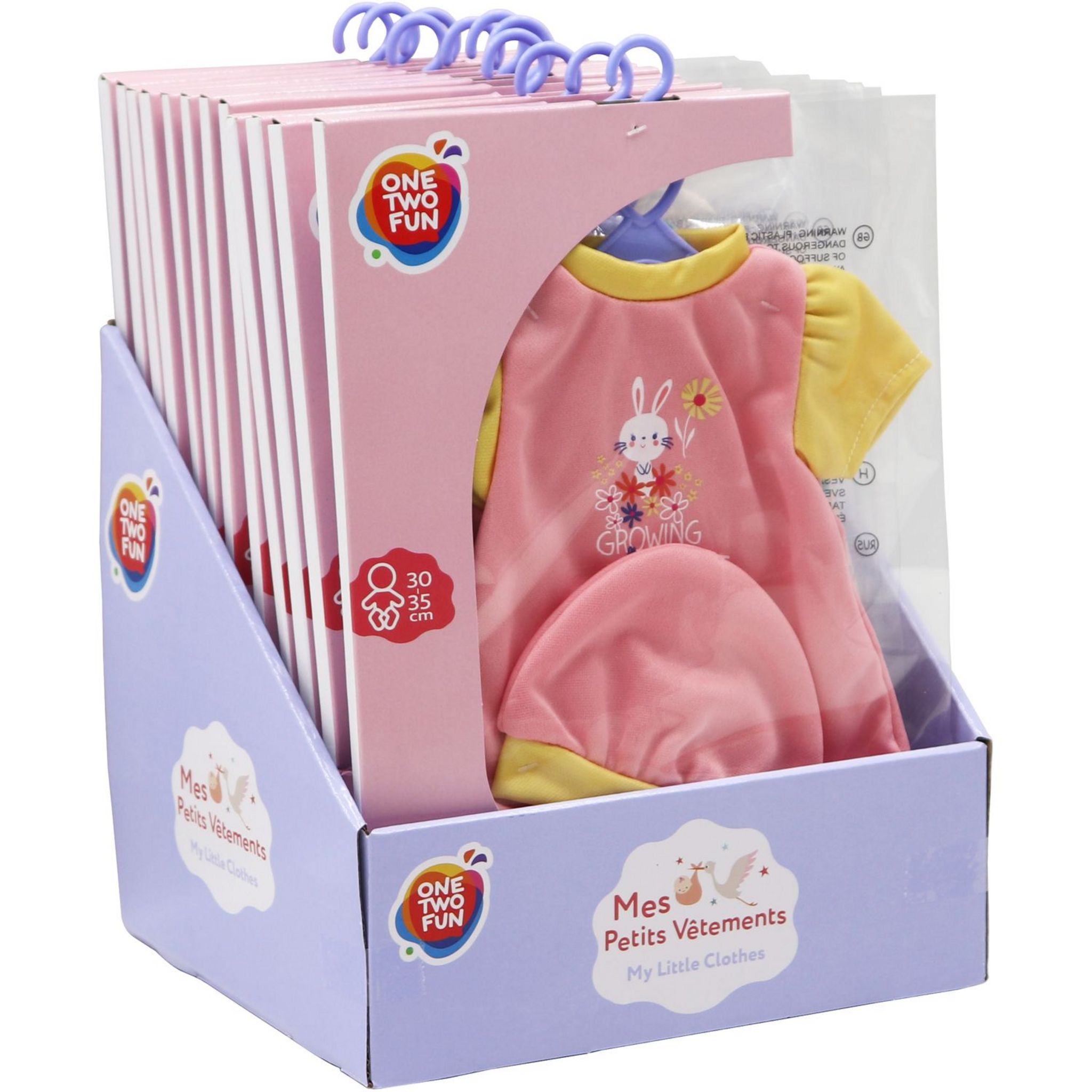 Voir la diapositive 3 : ONE TWO FUN Mes petits vêtements pour poupée de 30 à 35cm