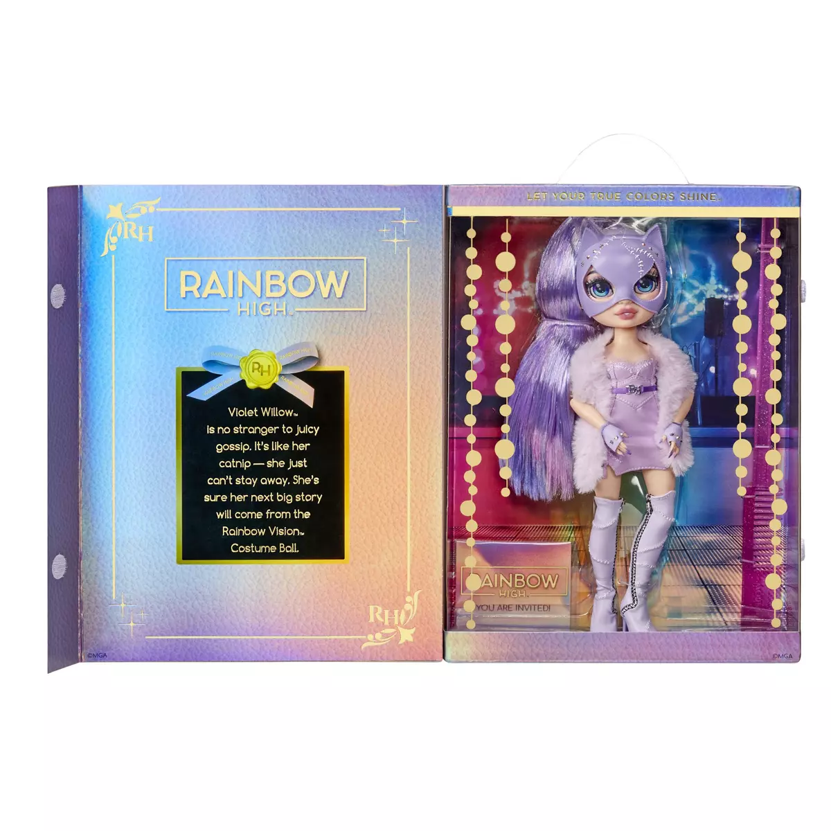 MGA Poupée Rainbow High Bal Costumé - Violet pas cher 