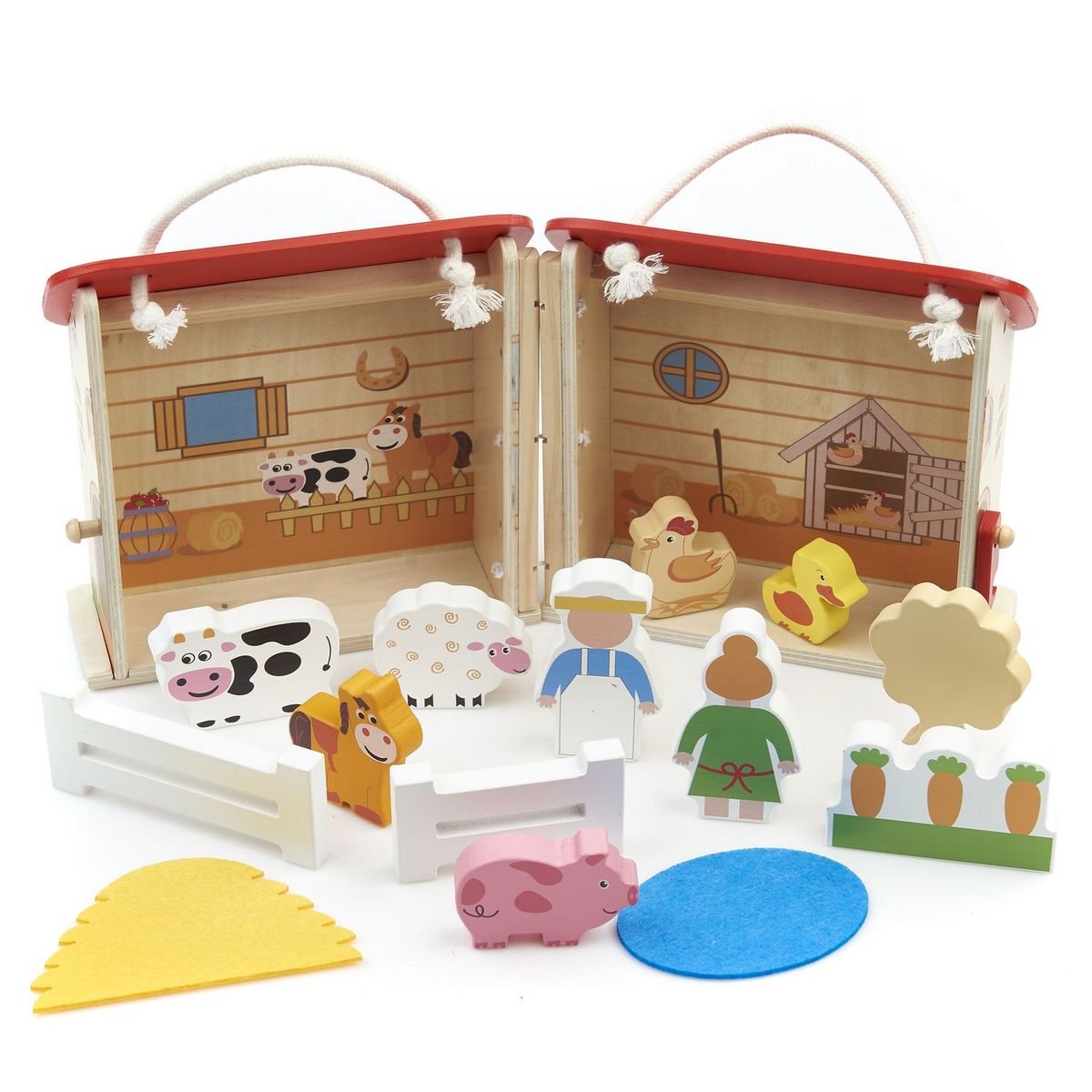 ONE TWO FUN Maison de transport Ferme en bois