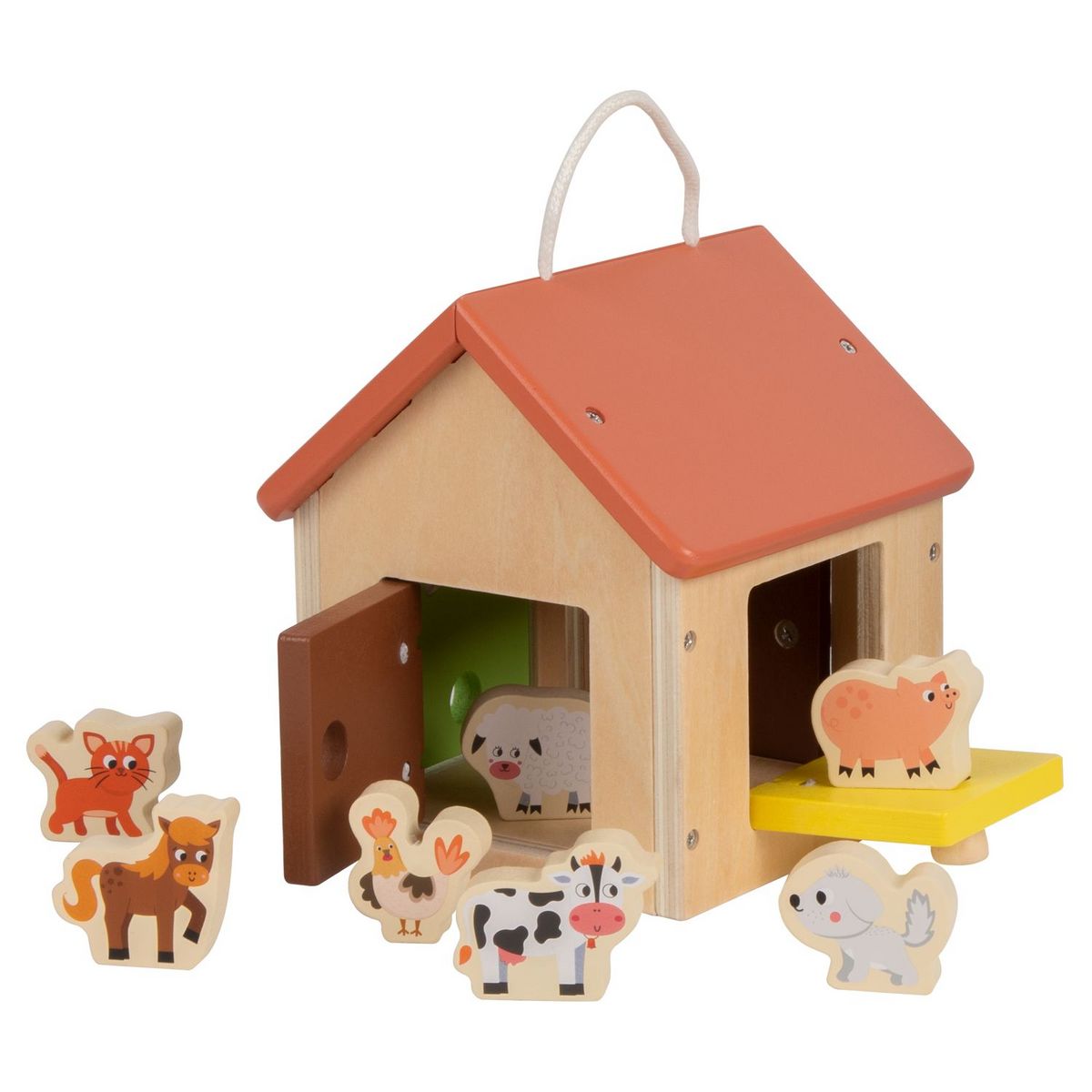 ONE TWO FUN Ma ferme en bois Montessori