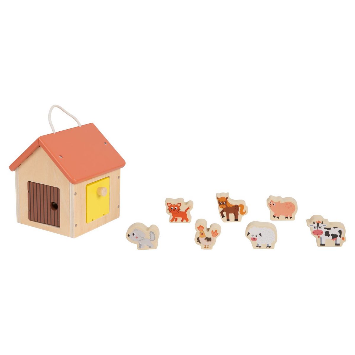 ONE TWO FUN Ma ferme en bois Montessori