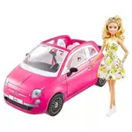MATTEL Poupée Barbie et sa FIAT 500
